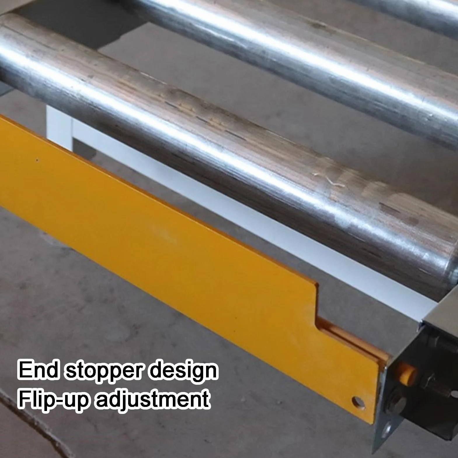 Leggero Rullo Trasportatore, Industriale Trasportatore Acciaio Zincato Rullo, Applicabile Non Alimentato Rullo Trasportatore Diapositive, Magazzini Fabbriche Scivolo(100x60x30cm)