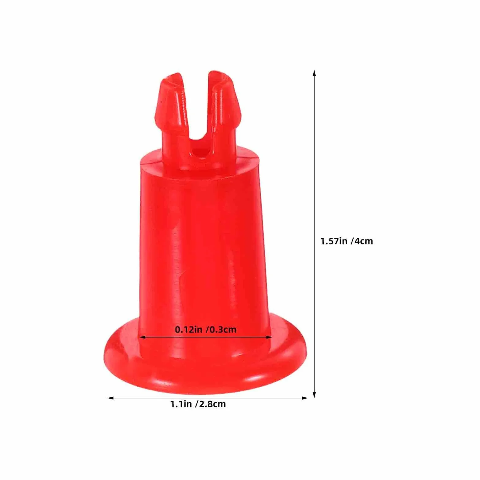 KOMBIUDA 20 Pezzi Supporto in Plastica Rossa per Bilancia Elettronica da Cucina, Piedini Livellanti Antiscivolo per Vassoio Bilancia Fino a 30 Kg