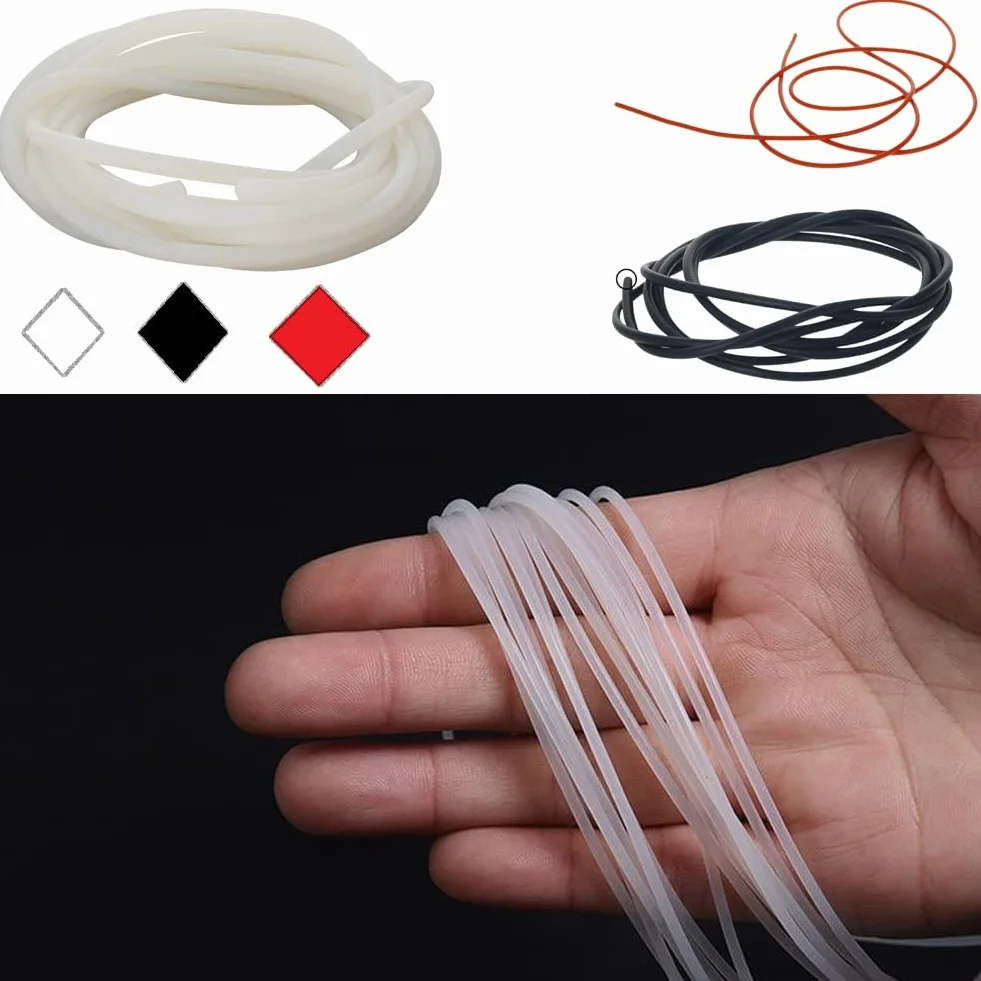 Guarnizione in silicone morbido VMQ 10 mm x 1 m traslucida rotonda