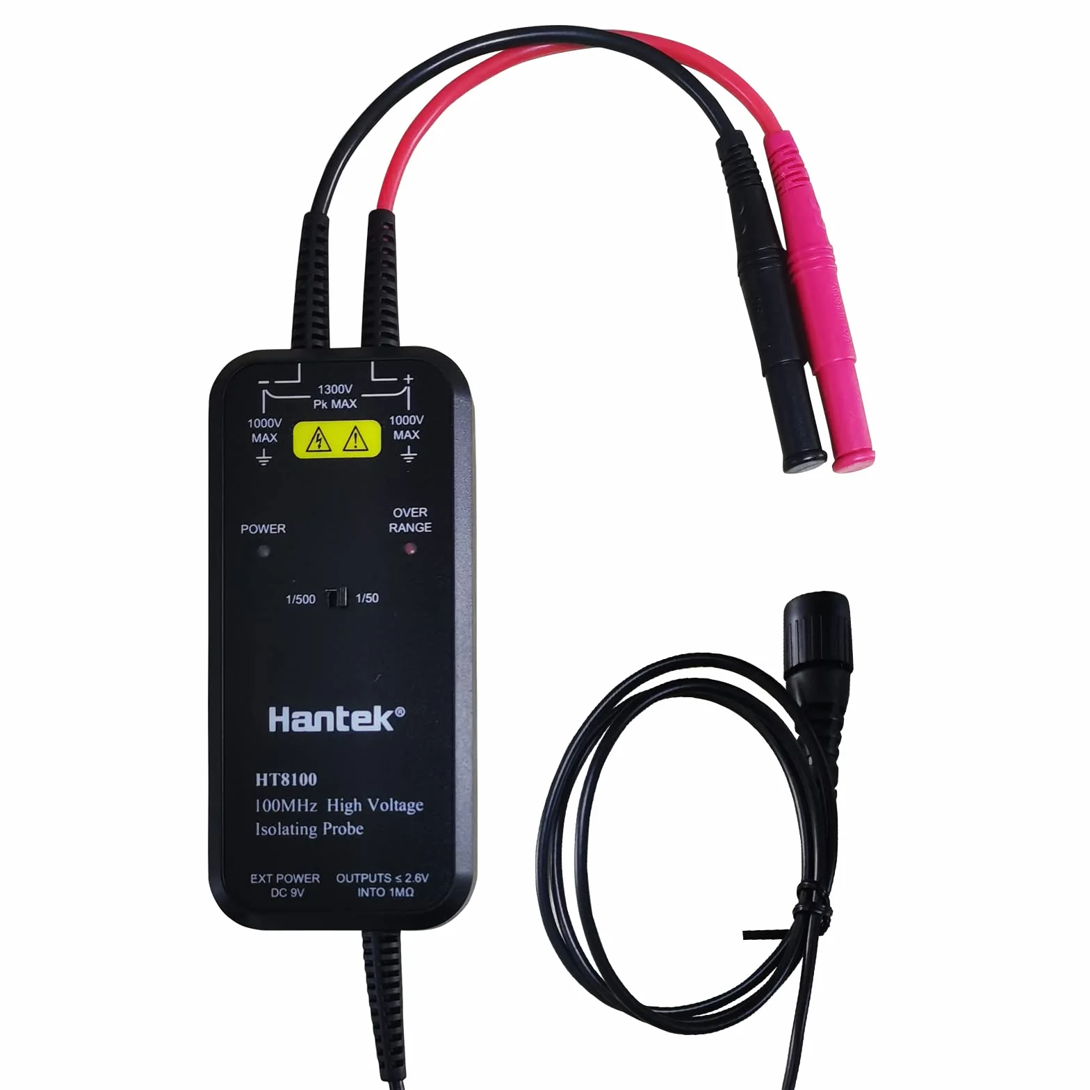 Hantek Sonda differenziale ad alta tensione della sonda dell'oscilloscopio HT8100, larghezza di banda 100MHZ