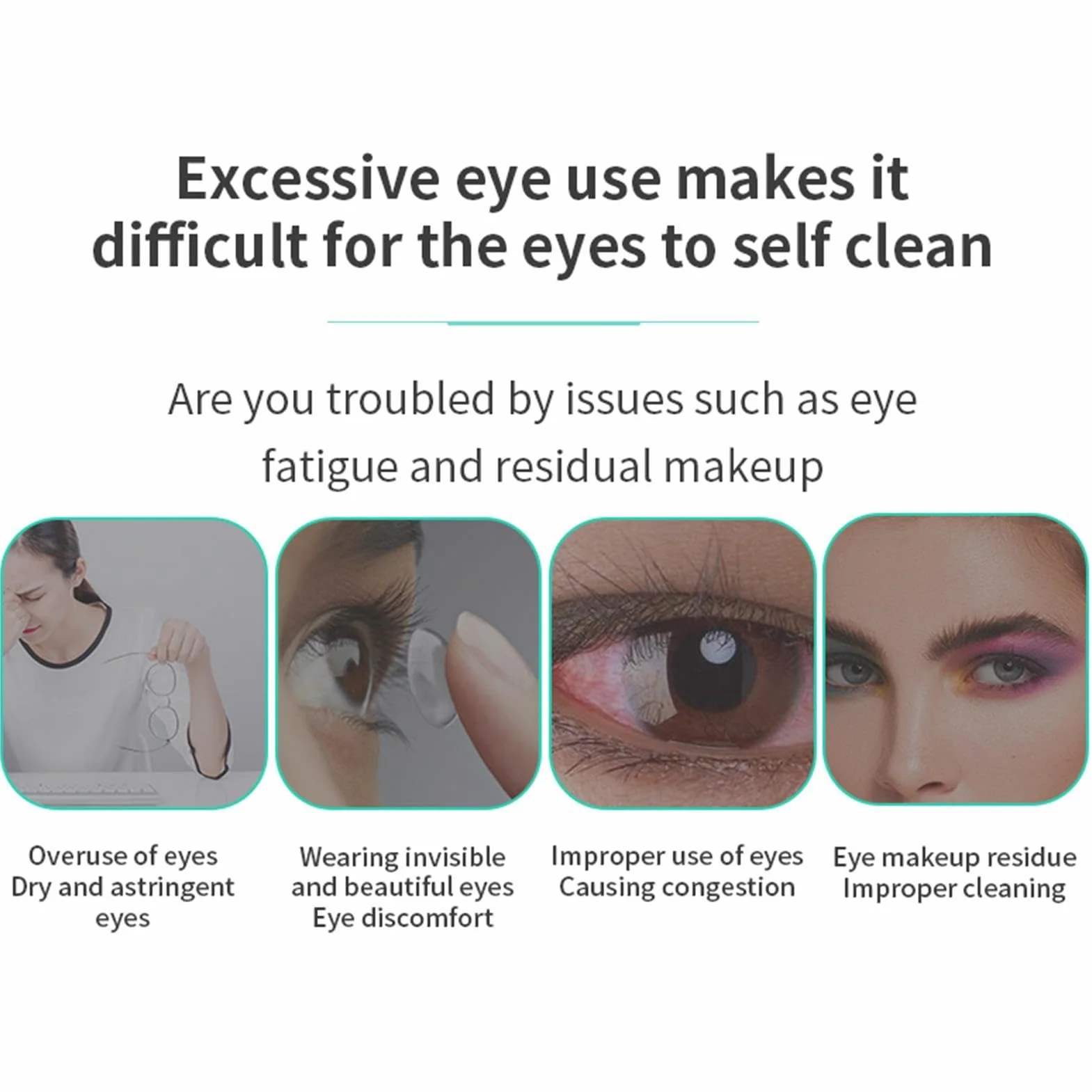 Eyes Wash Cup, Silicone Eye Flush Kit, Eyes Cleaner Cup with Scale, Eyes Bath for Washing, Refreshing, Portable Care for Home and Travel