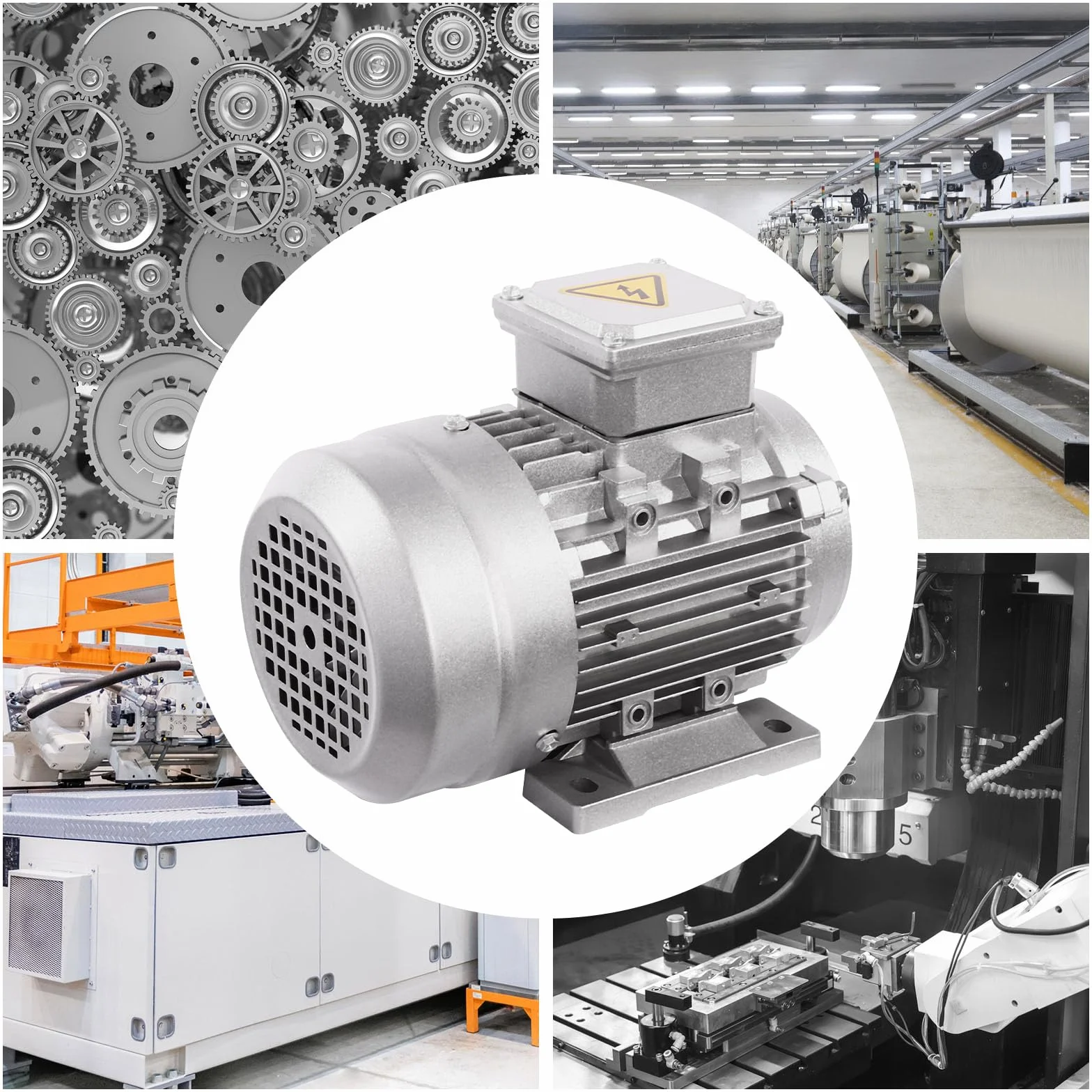 Motore elettrico asincrono trifase 0,75 KW 380 V 1400 giri/min IP55