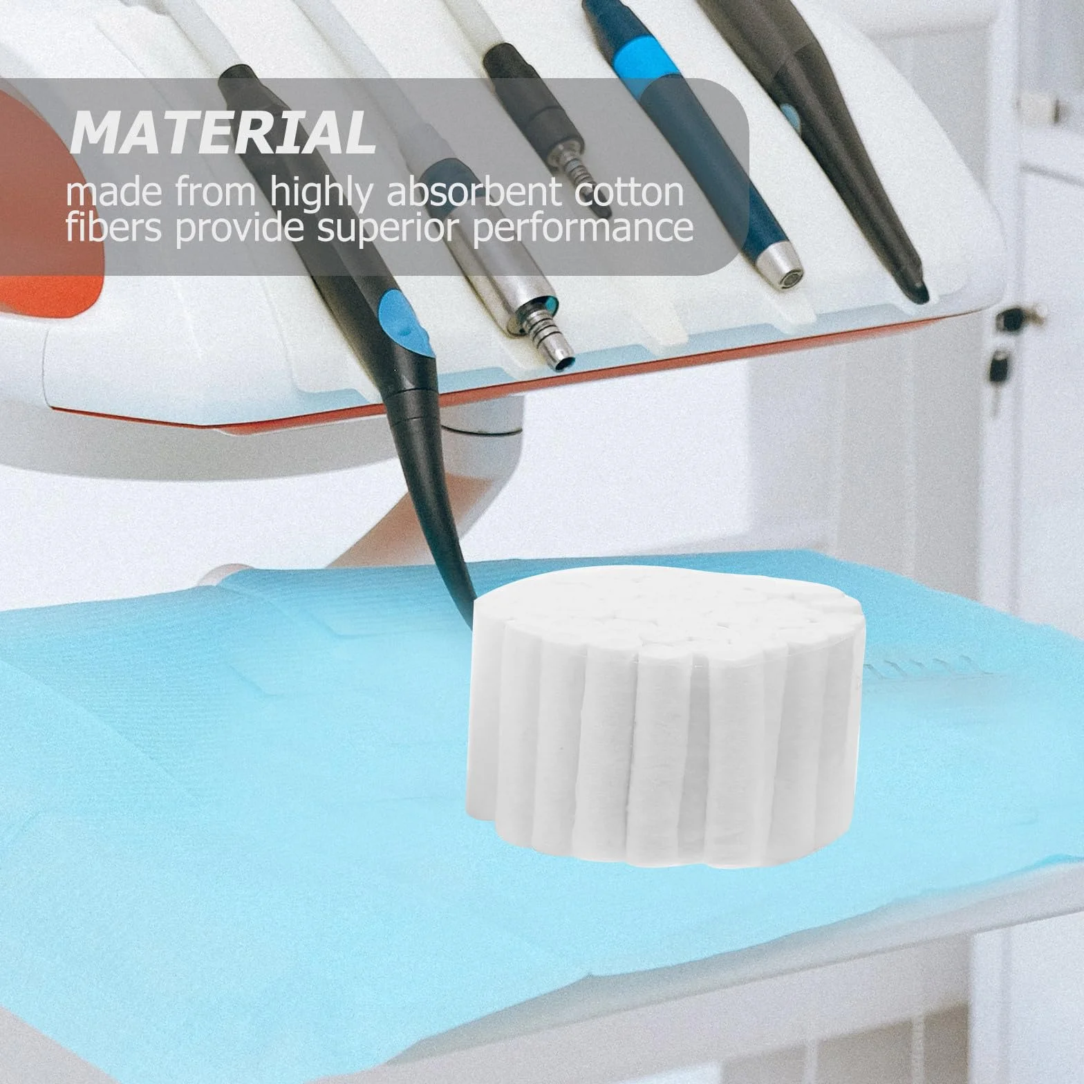 Artibetter 5 pezzi rotoli di cotone non sterile altamente assorbente per bambini e adulti sanguinamento nasale Gaze