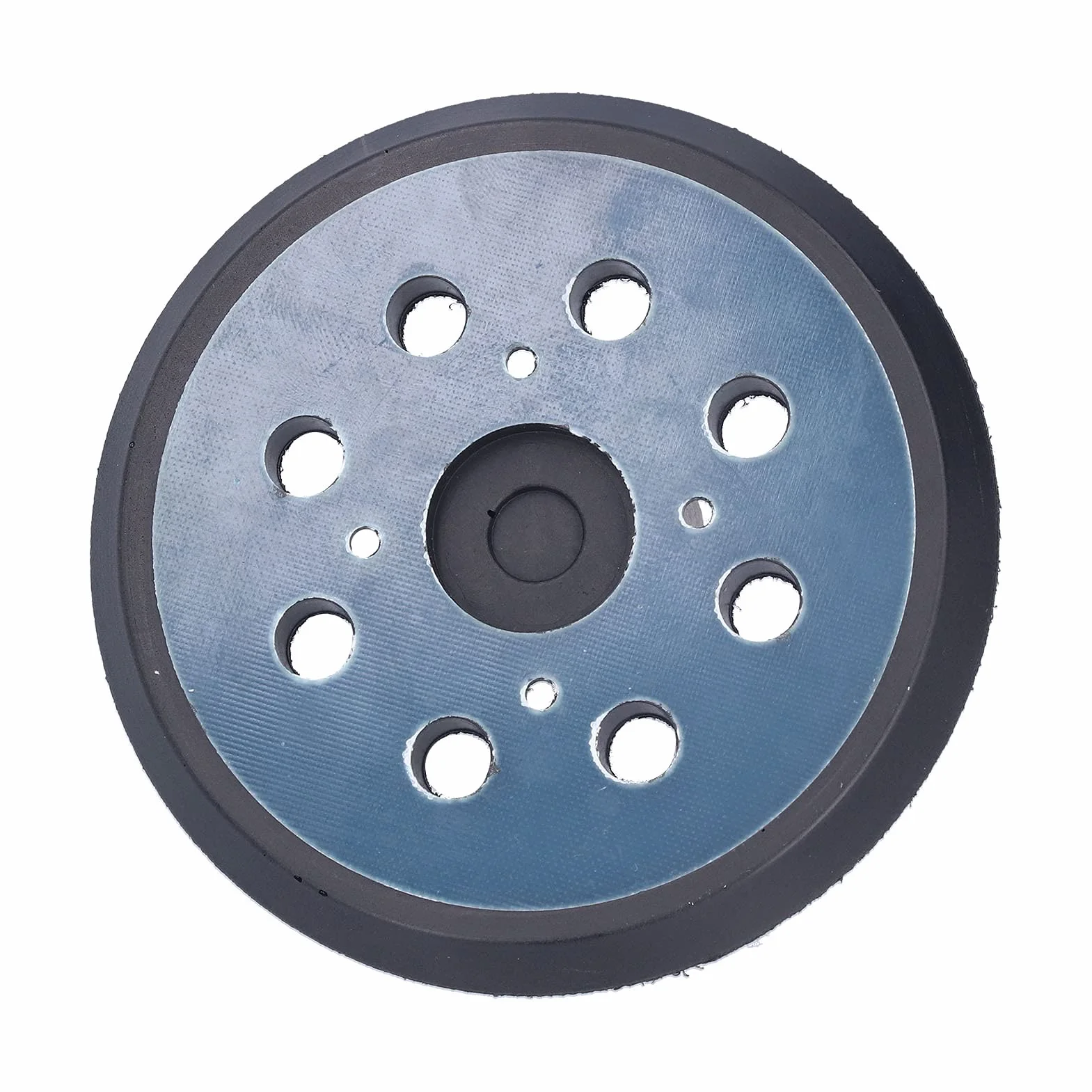 Platorello per Levigatrice di Ricambio Installazione Liscia 5" Realizzato in ABS + Gomma, 2 Pezzi per Platorello per Levigatrice