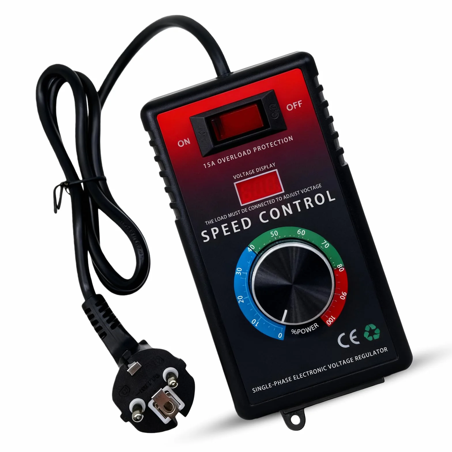 Regolatore di Velocità per Motore 220V AC 15A 4000W SCR Regolatore di Tensione, Variatore di Frequenza per Motore Controllore di Velocità del Ventilatore Smerigliatrice ad Angolo Soffiatore Trapano