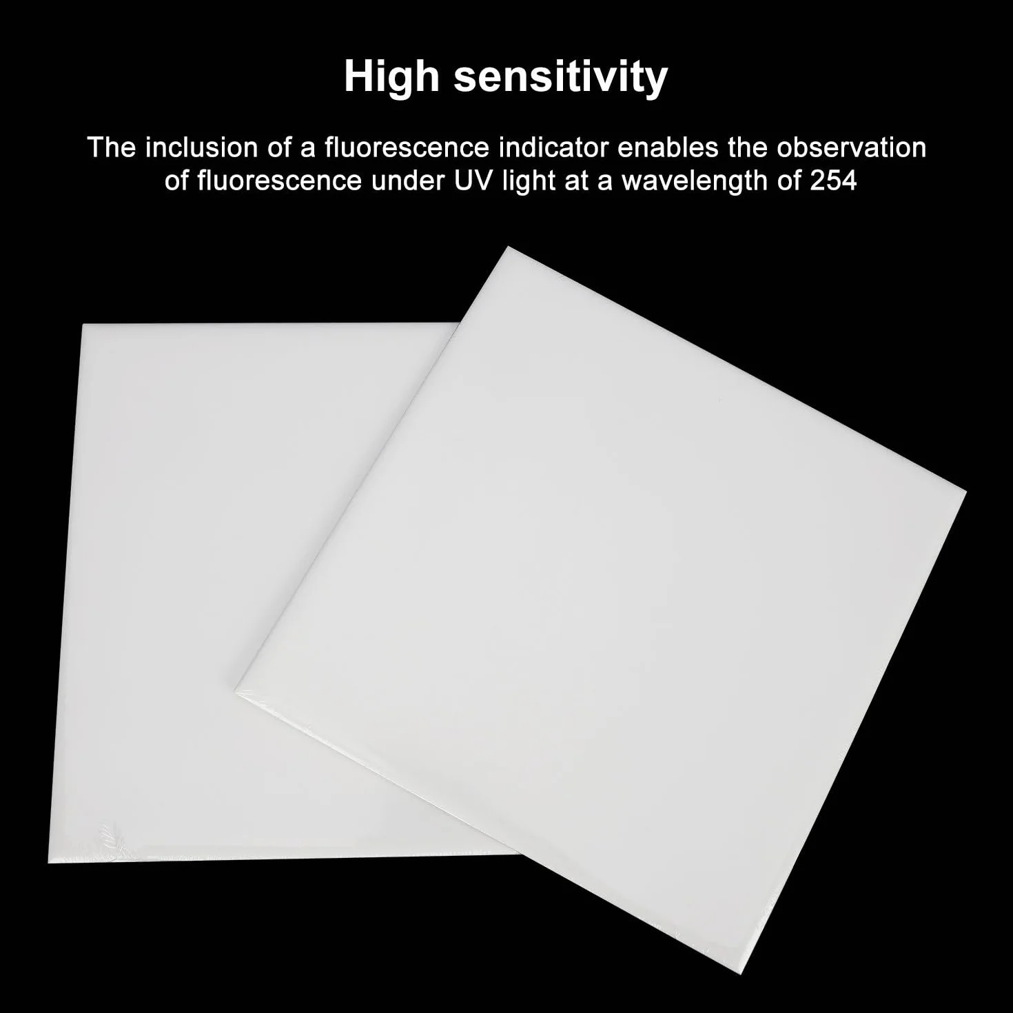 Labasics Piastra di Cromatografia su Strato Sottile con Vetro Rinforzato e Gel di Silice 60, 20 x 20 cm Piastra Analitica per Cromatografia su Strato Sottile con Gel di Silice 60 GF254, Pacco da 10