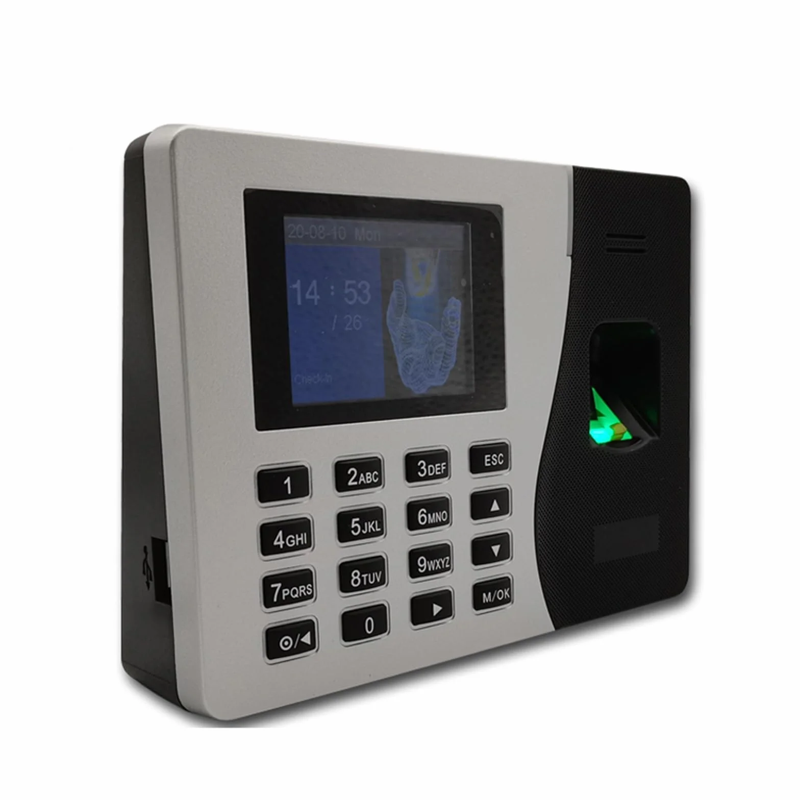 Orologi per dipendenti e piccole imprese K14 TCP/IPTime di presenza Dipendente Macchina da ufficio Orologio Orologio USB Registrazione biometrica e impronte digitali con il software cloud professional