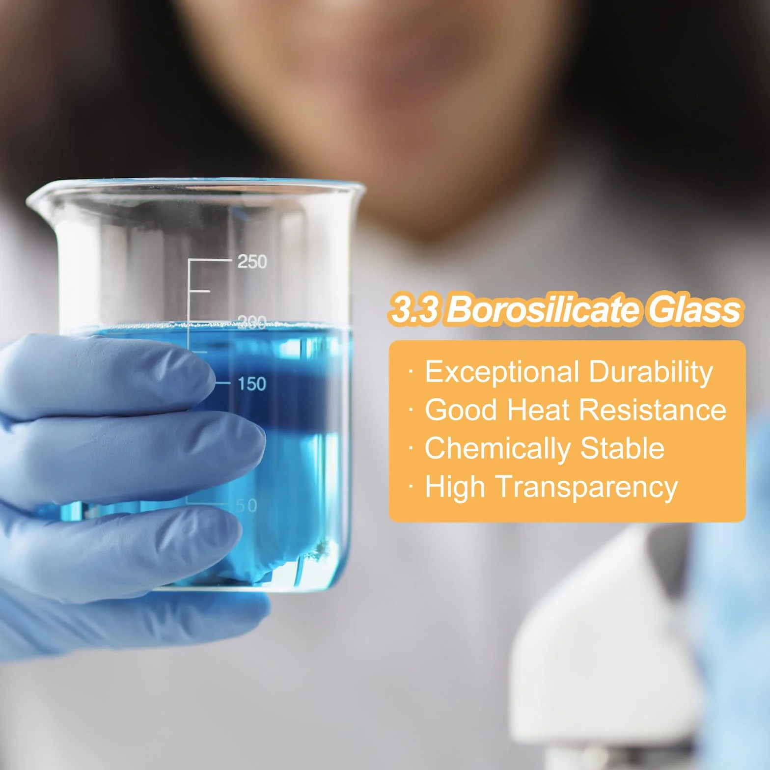 PATIKIL 100ml Basso Forma Vetro Secchiello, 12pz 3.3 Vetro Borosilicato Vetro Graduato Stampato Bilancia Misuratore Tazze con Beccuccio per Cucina Laboratorio Liquidi