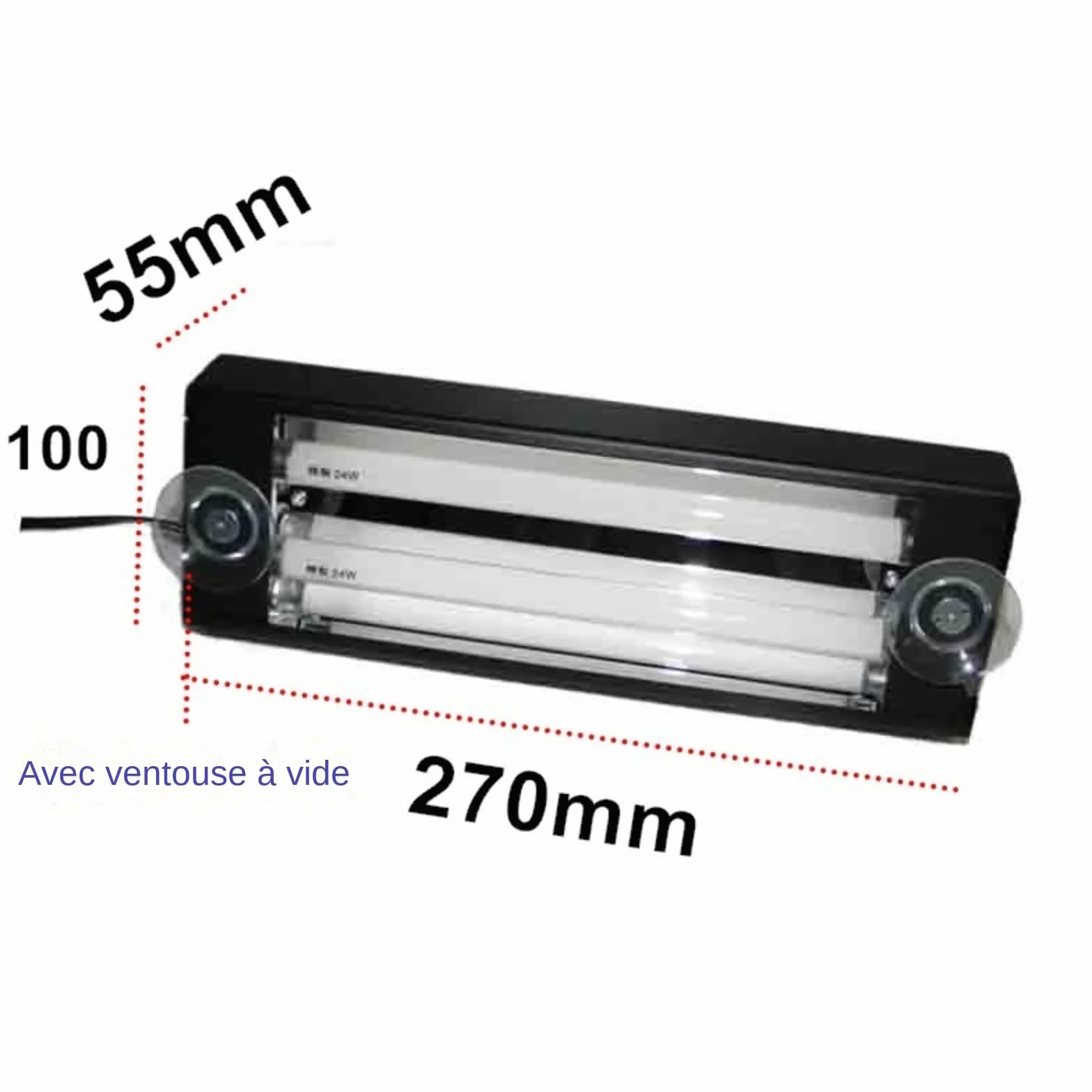 Riparazione di crepe per parabrezza auto, lampada di polimerizzazione, lampada di polimerizzazione in resina UV 48W 365nm,riparazione di telefoni cellulari Con dissipazione di calore efficiente