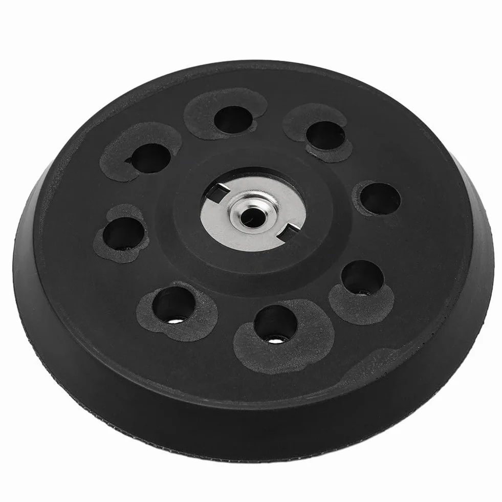 Platorello abrasivo per Metabo SXE 325 & Intec 425 – Piastra posteriore in poliuretano ad alta elasticità (125 mm, 8 fori, 13 mm di spessore)