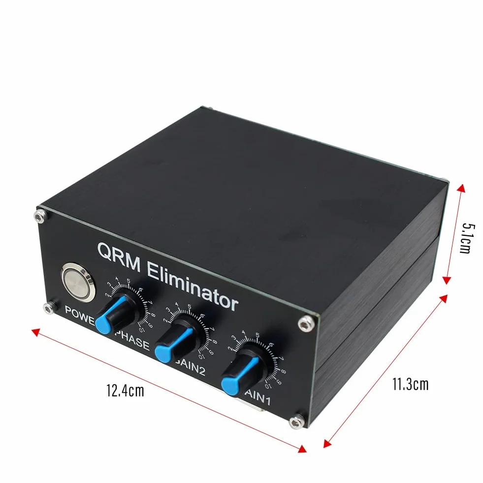 QRM Eliminator X-Phase HF Bands 1MHz a 30MHz Signal Canceller Alluminio con Quadrante e Manopola