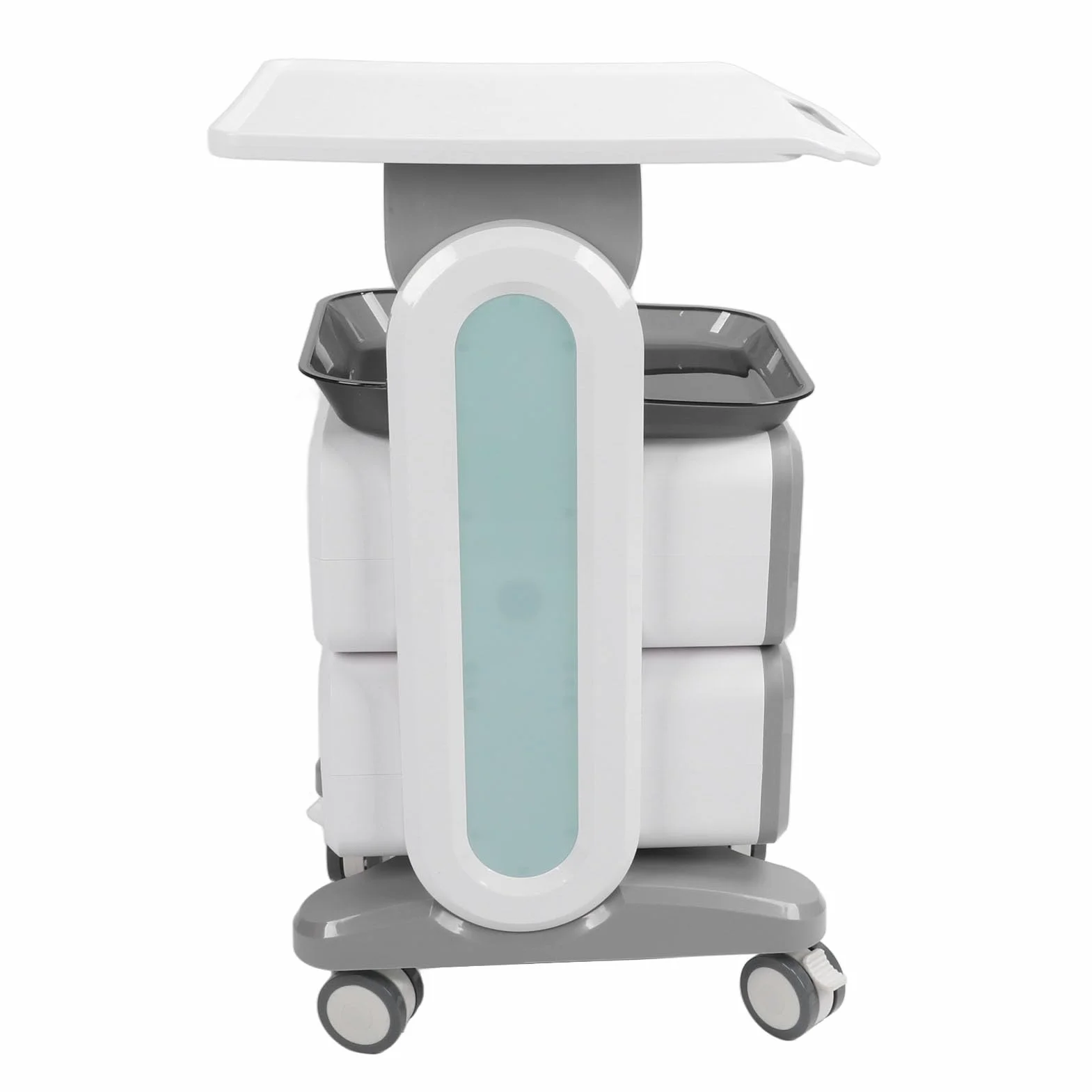 Carrello Medico Mobile con Doppi Cassetti, capacità di Carico di 50 Kg, Design Ergonomico, Ampio Spazio di Archiviazione, per Clinica del Salone di Bellezza