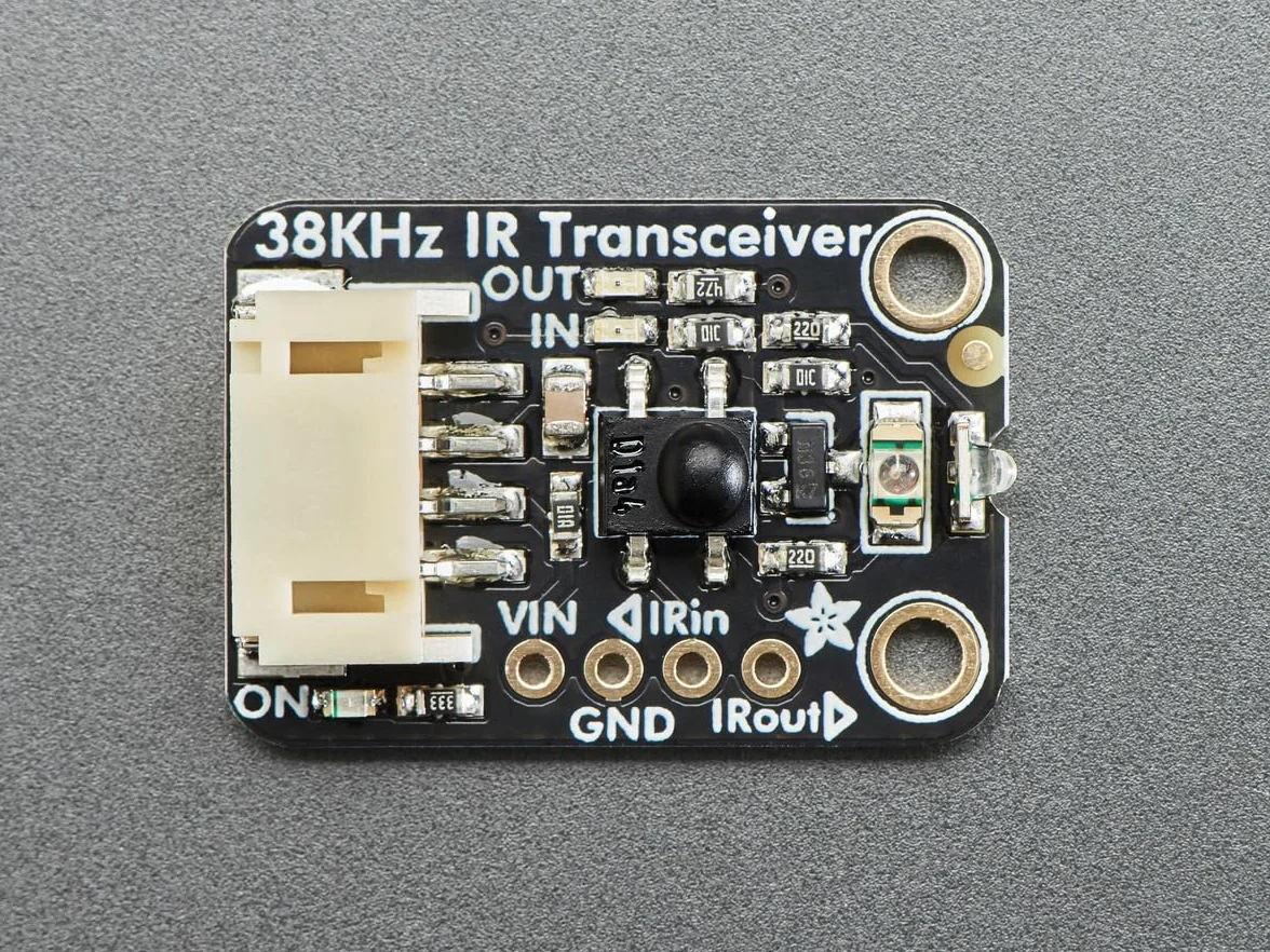 Adafruit Trasmettitore a infrarossi, IR, STEMMA JST PH 2 mm, trasmettitore 940 nm + ricevitore 38 kHz, 5990
