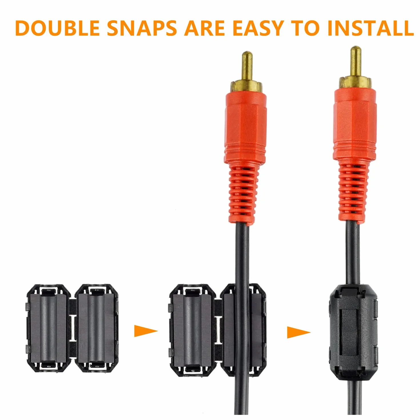 5 Valori 28 Pezzi Clip-on Nero Anello di Ferrite Nucleo RFI EMI Silenziatore del Rumore Clip per Cavo da 3.5mm 5mm 7mm 9mm 13mm di Diametro