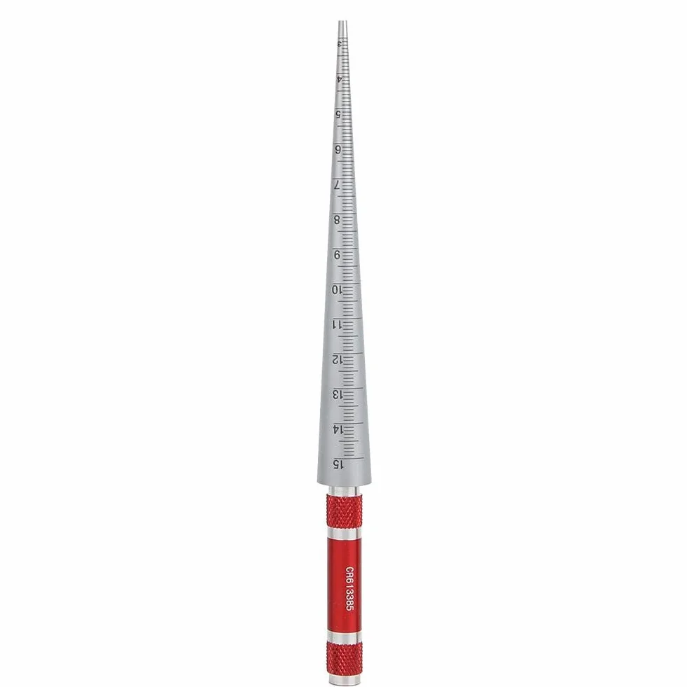 Calibro Conico Foro Calibro Conico Saldatura in Acciaio Inossidabile Righello Calibro Conico Foro, Utensile Manuale Di Misurazione 1-6.5/3-15/15-30/30-45mm(3-15mm)