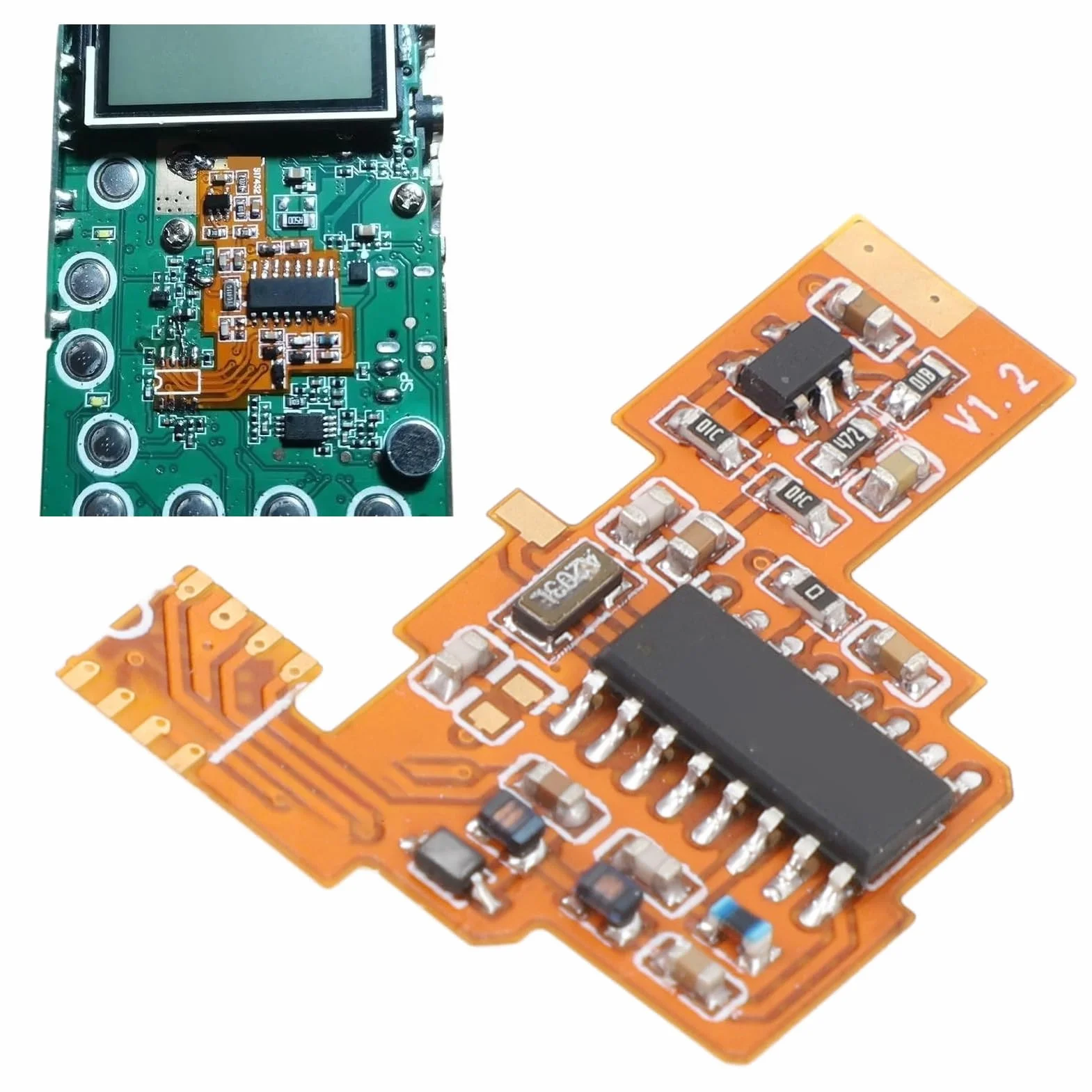 Modulo di Modifica Radio Versione Chip V2 FPC SI4732 per Quansheng UV K5, UV K6 con Chip di Memoria, Ricezione Banda Completa a Onde Corte HF, Doppia, Filtri Passa Banda FM,