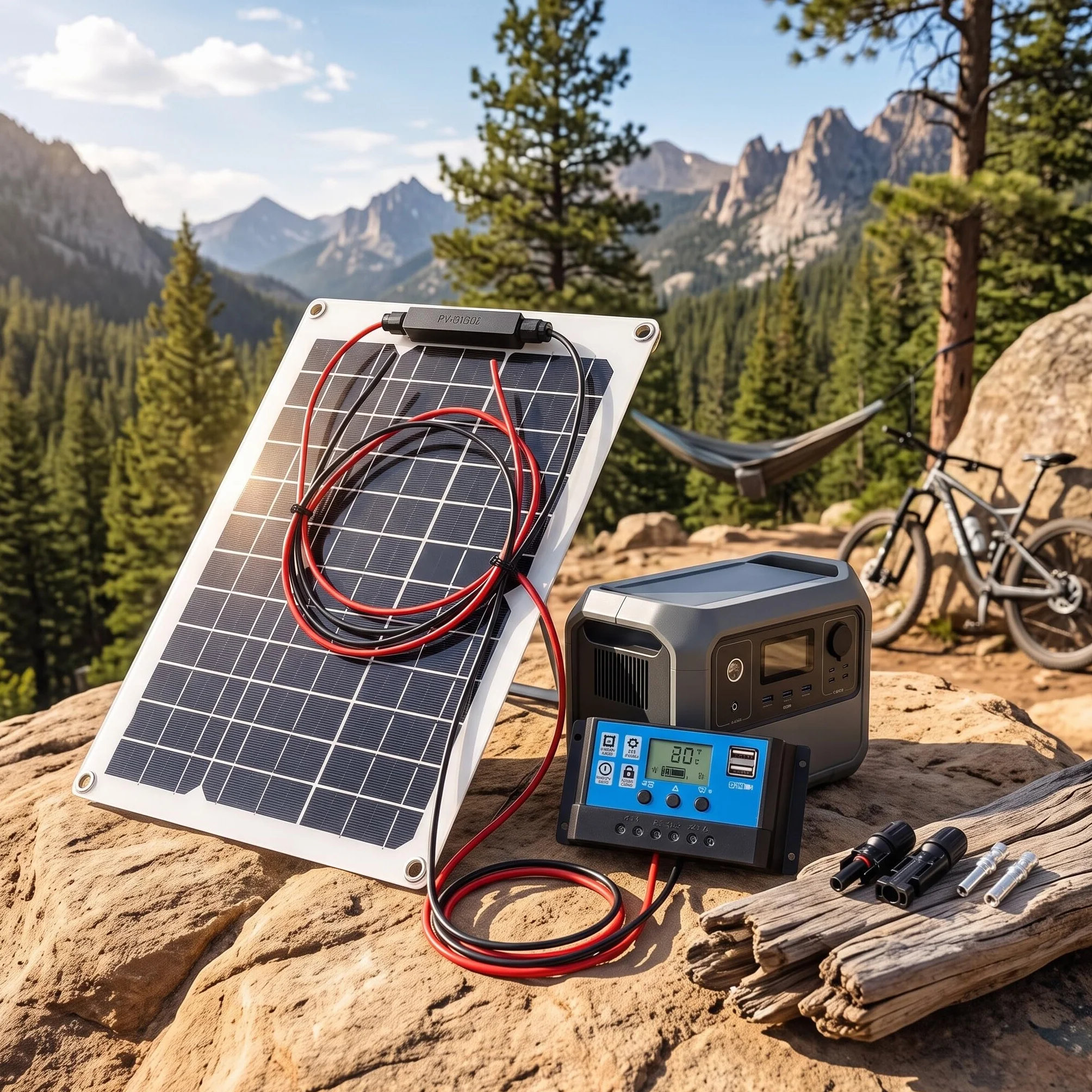 Pannello Solare 300W Alta Efficienza per Campismo e Outdoor con Regolatore di Carica IP67 - Kit Solare Completo 12V/24V 50A per Auto e