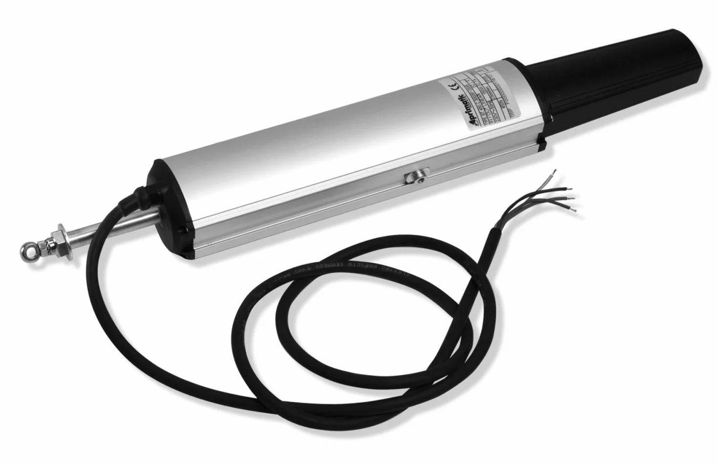 APRIMATIC ST450N – Attuatore Lineare 12v 230v Finecorsa 300mm - per Finestre a Lamelle, a Sporgere, Lucernario per Tetto - Argento