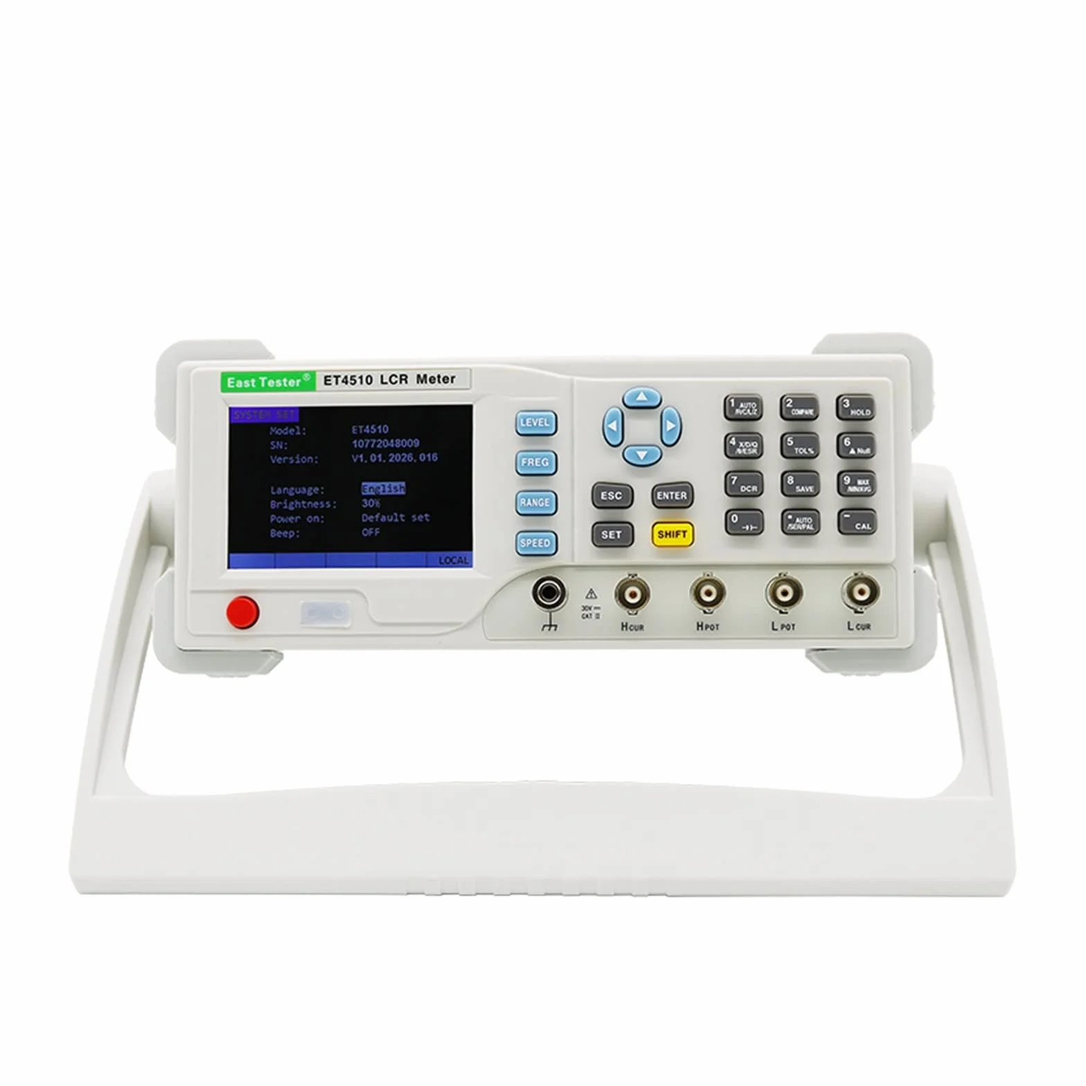 Generatore di Segnale Bridge LCR digitale desktop serie ET45 (ET4501/ET4502/ET4510) Misuratore di induttanza resistenza capacità da banco con schermo LCD TFT 3,5"(ET4510)