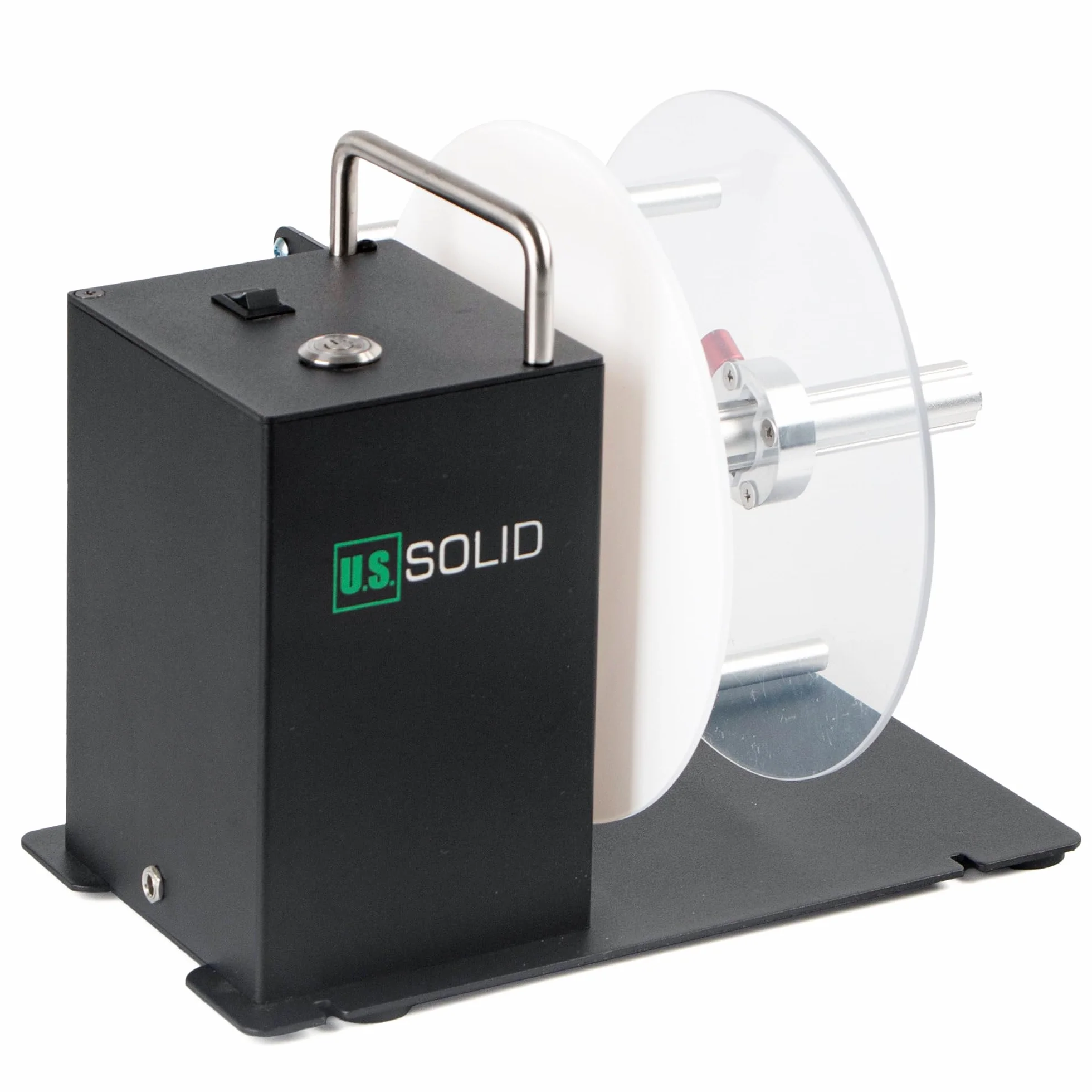 U.S. Solid Avvolgitore automatico etichette – Con braccio sensore, supporto nucleo 1"/1,5"/3", larghezza 120 mm, riavvolgimento bidirezionale