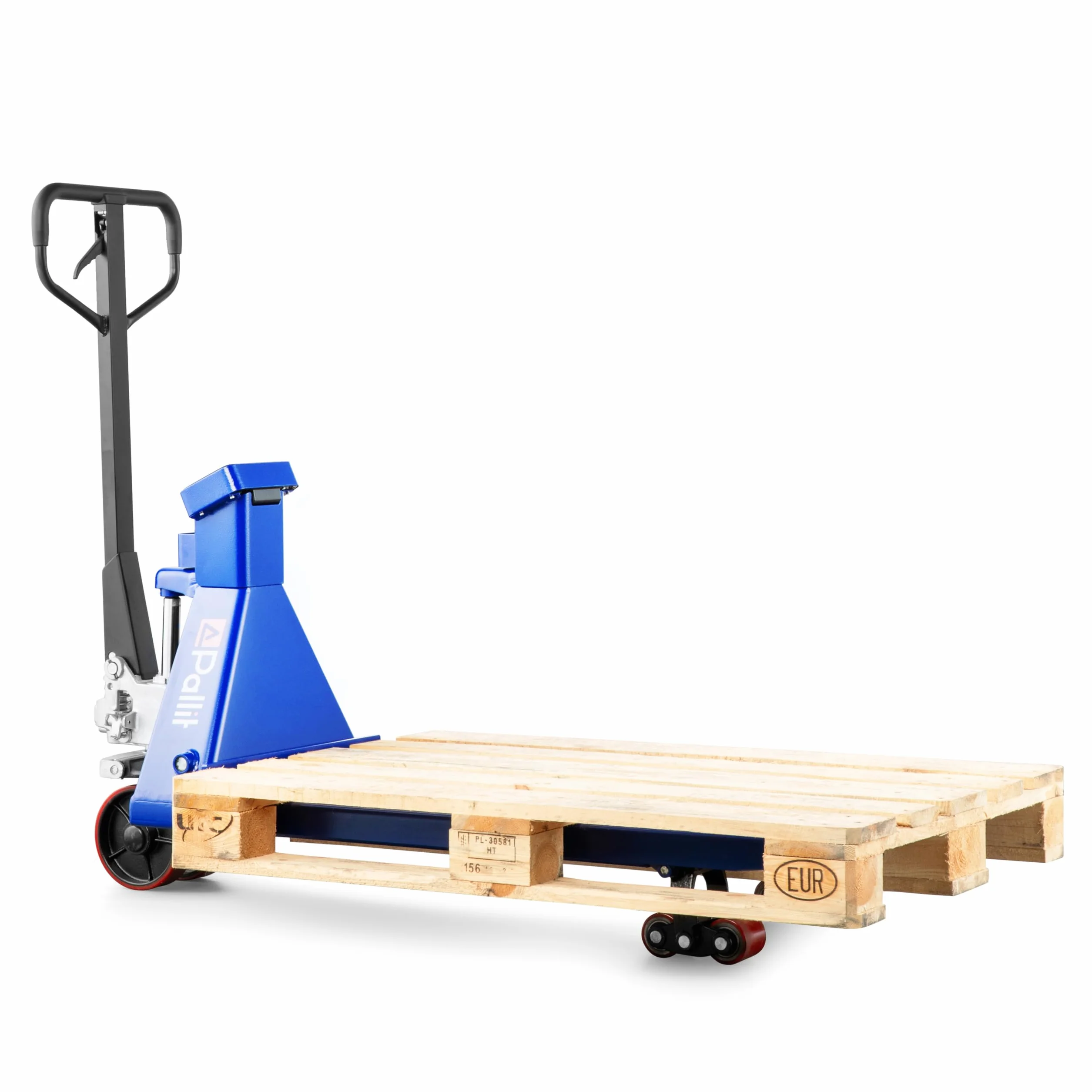 Pallit Transpallet Manuale con Bilancia Integrata SCALE+ | Portata 2500 kg | Pesatura 0,5 kg | Forche 1150 mm | Ruote in PU | Garanzia 5 Anni