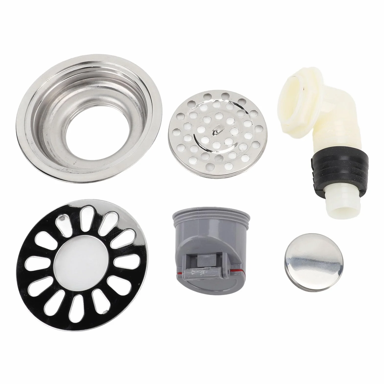 Scarico a Pavimento Tondo in Acciaio Inox 304 Antiodore Diametro 9 cm