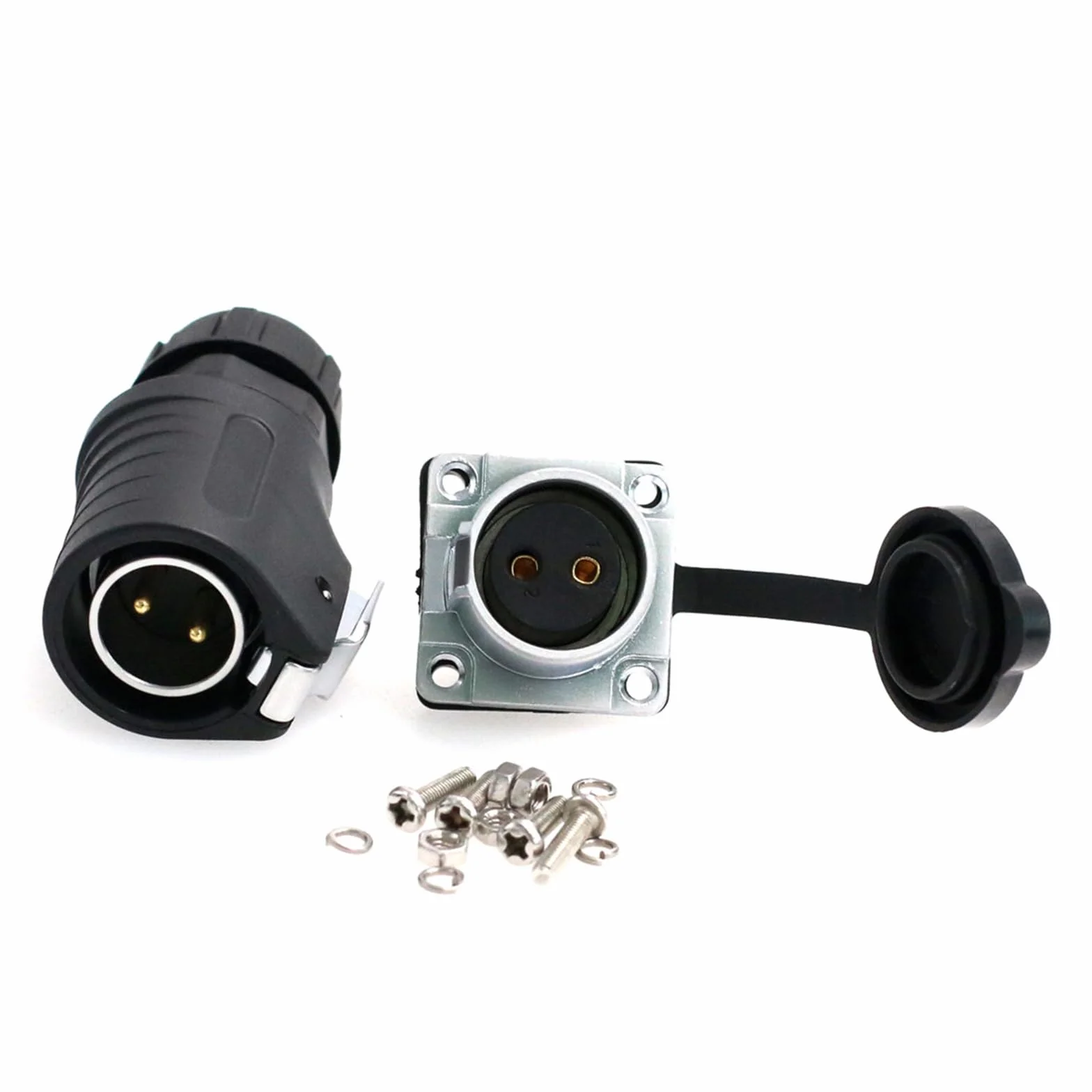 HangTon LP20 2 pin connettore di alimentazione impermeabile industriale paratia maschio cavo spina femmina pannello presa per RV porta solare, Furrion Solar Charge, lp20