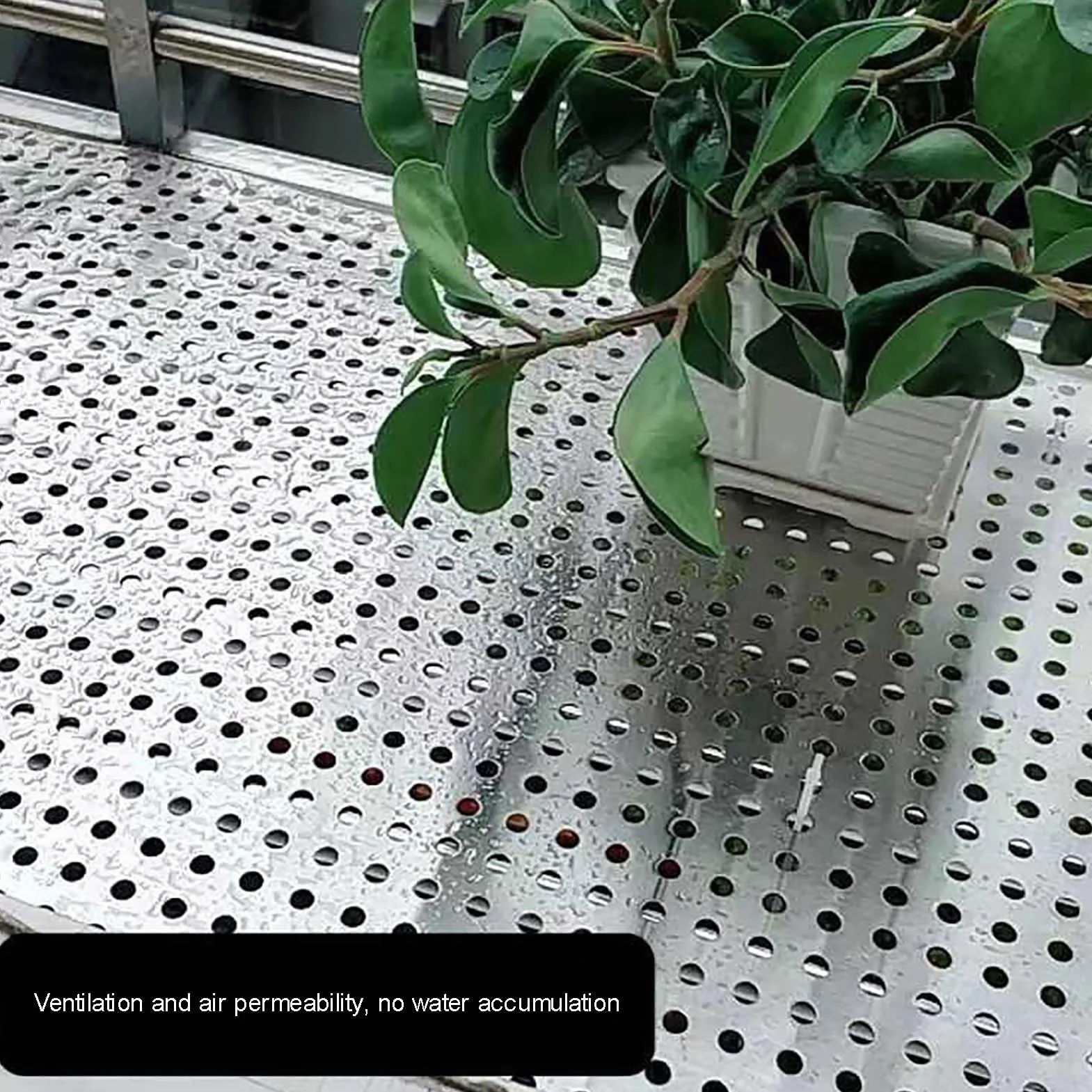Generico Piastra in lamiera Larga 50/55/57/60/65/67/70 cm, Piastra Perforata in Metallo, lamiera Perforata in Acciaio Inossidabile 304, Diametro Foro Schermo Decorativo 8 mm(50x100cm)