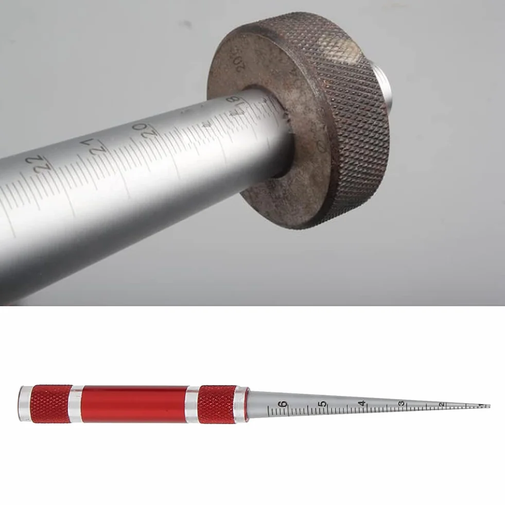 Strumento di Misurazione del Diametro Interno Conico in Acciaio Inossidabile Righello Conico assortimento di calibri conici per saldatura, test di saldatura, calibro conico, gap 1-6,5 mm