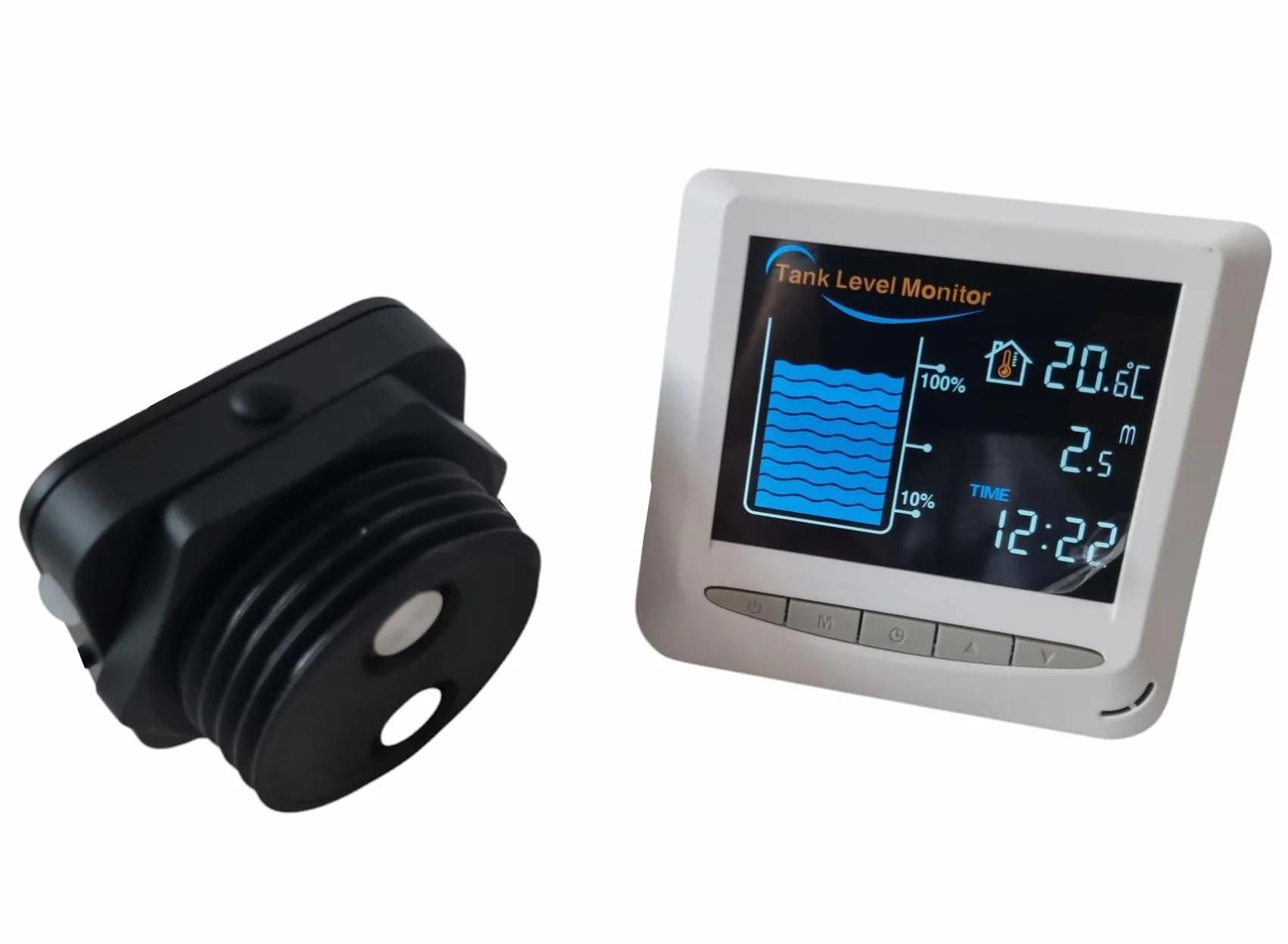 Tuya App Wi-Fi 2,4 GHz, indicatore di livello dell'acqua a ultrasuoni, sensore di livello dell'acqua per serbatoio dell'olio, serbatoio dell'acqua, cisterna, 15 m, display con cavo