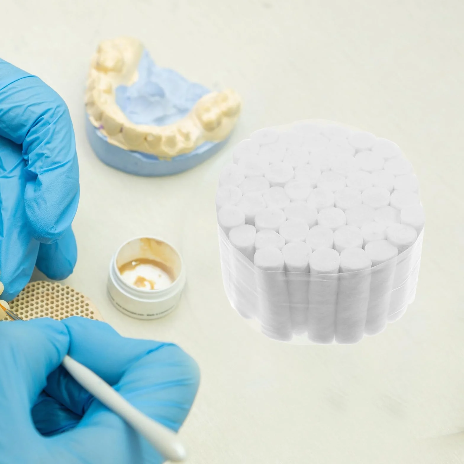Artibetter 5 pezzi rotoli di cotone non sterile altamente assorbente per bambini e adulti sanguinamento nasale Gaze
