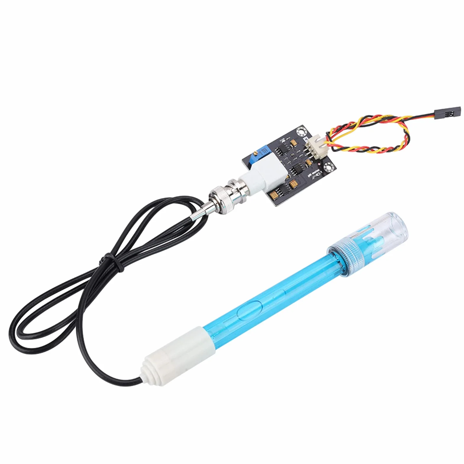 Modulo Sensore e Sonda Yctze PH | Arricchito con Elettrodo Composito e Codici di Test | Ideale per, Piscine e Dintorni | Kit Analogico