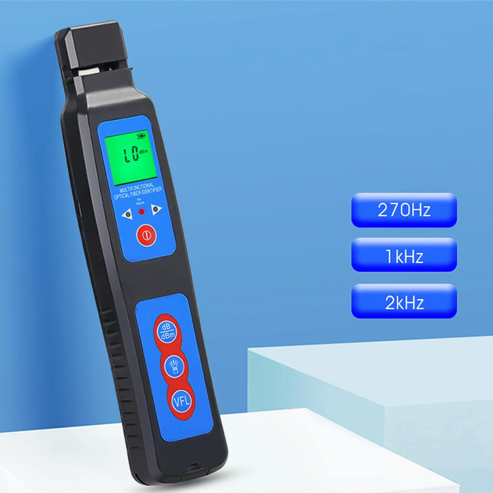 Identificatore in fibra ottica, 800 a 1700 nm VFL Light Light Fornte 10 km Range 270Hz 1KHz 2KHz Fibra Optic Tester