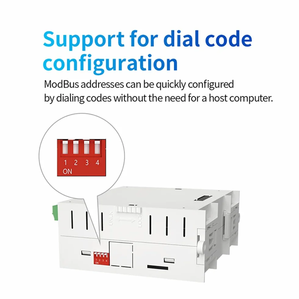 4DI+4AI+4DO RS485 Ethernet M31-AAAX4440G Modbus RTU Firmware Upgrade Host Max 16 Moduli di espansione