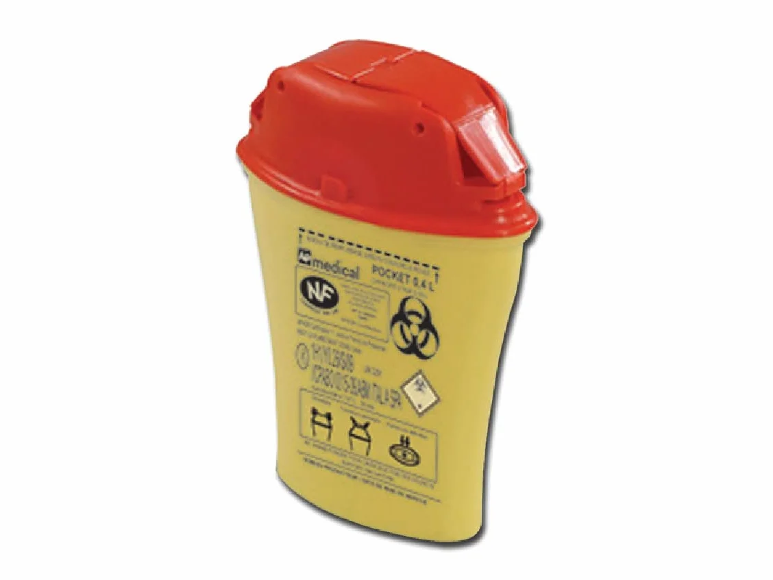 GIMA 25780 Contenitore Rifiuti Taglienti Pocket, 70 Pezzi
