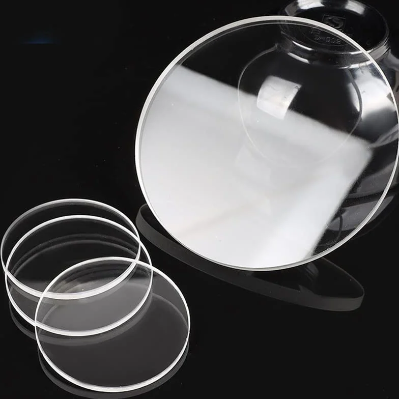 Disco di vetro al quarzo resistente e trasparente ad alta temperatura Lente ottica ad alta trasmissione ultravioletta (30-1mm (10), 1)