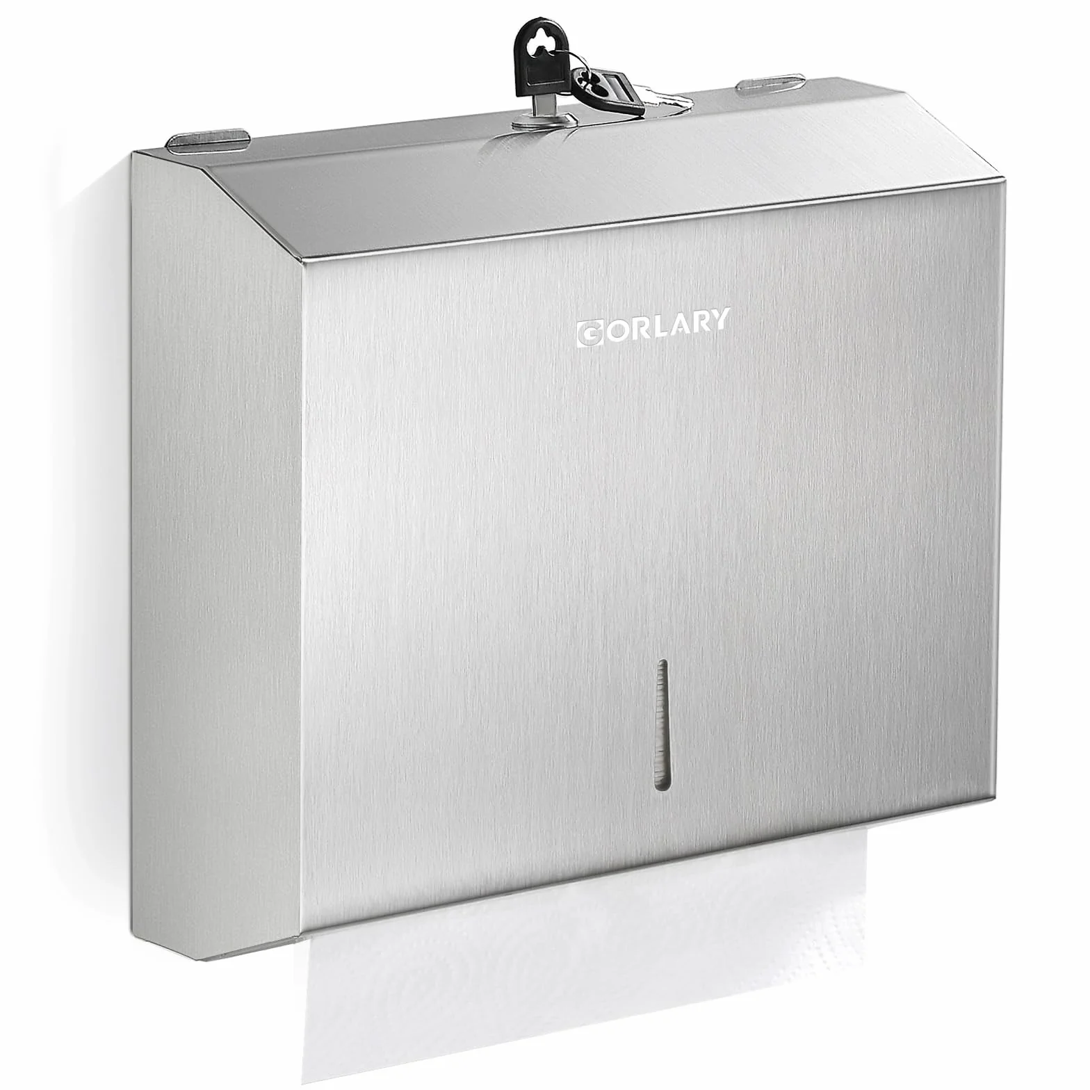 Dispenser di carta da parete pubblicitario, distributore di asciugamani di carta a mano multifold a C, supporto in tessuto in acciaio inox