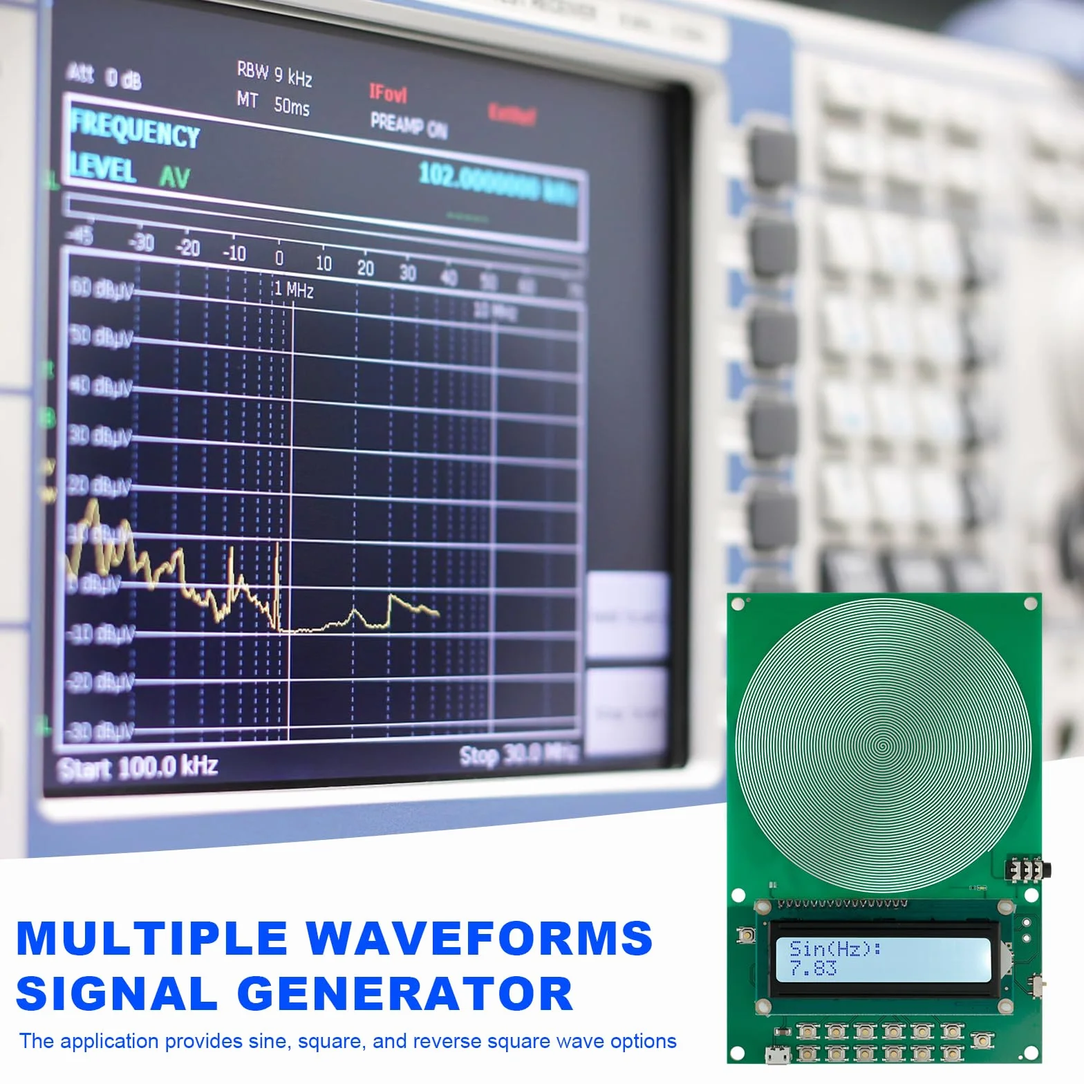 Generatore Di Risonanza Delle Onde Schuman 7,83 Hz Generatore Di Frequenze 0,1~30000 Hz Regolabile Ultra Bassa Frequenza