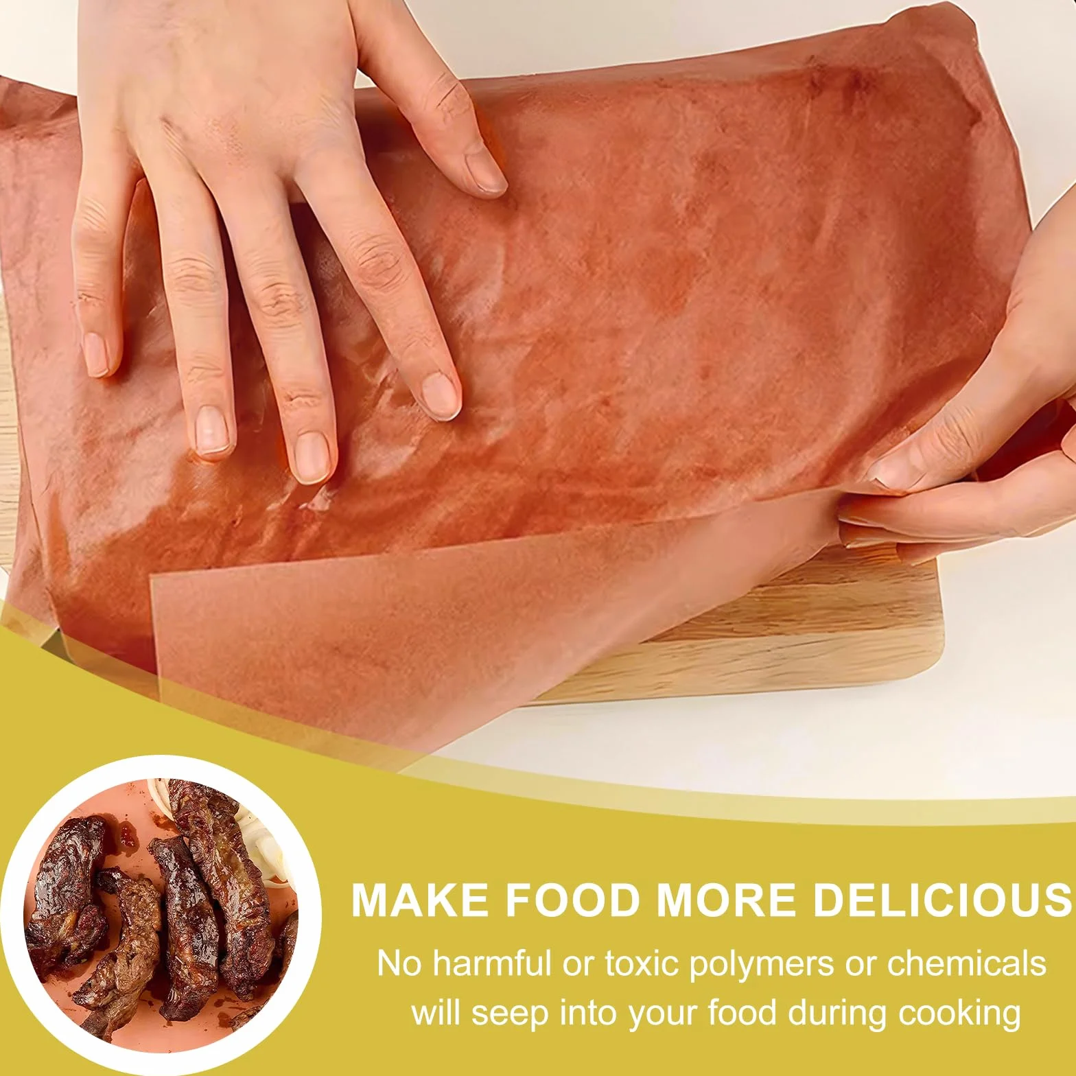 2 Rotoli Carta da macellaio Rosa,30cm x 10m carta kraft per BBQ Carta Forno Rotolo Butcher Paper BBQ Rosa per Barbecue, Affumicatore, Carne di Pesce, Perfetta per Cucinare Succoso