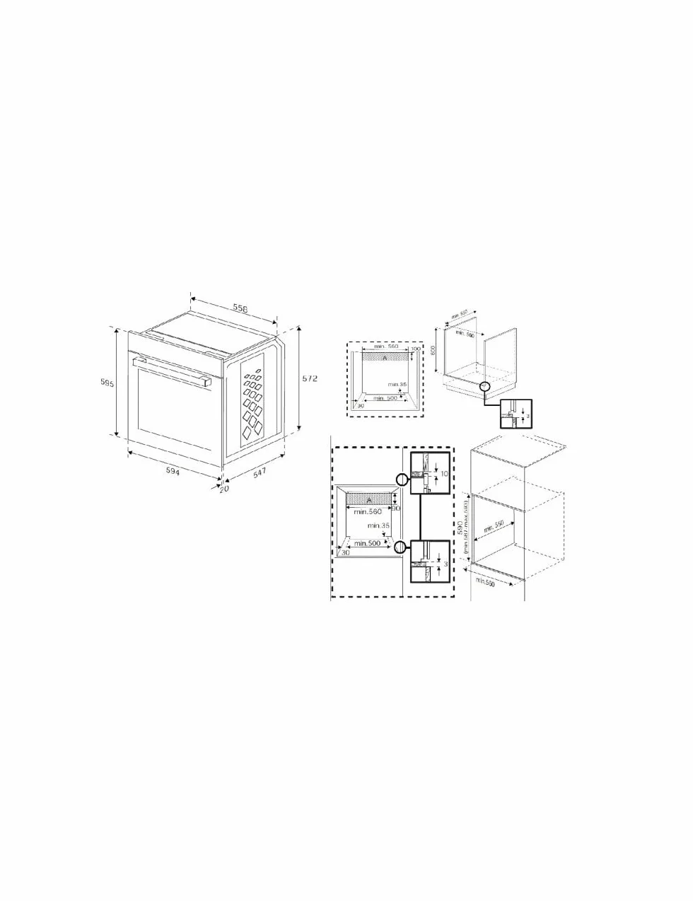 FORNO BBIS13300XPE 72L VETRO NERO PIROL. BEKO