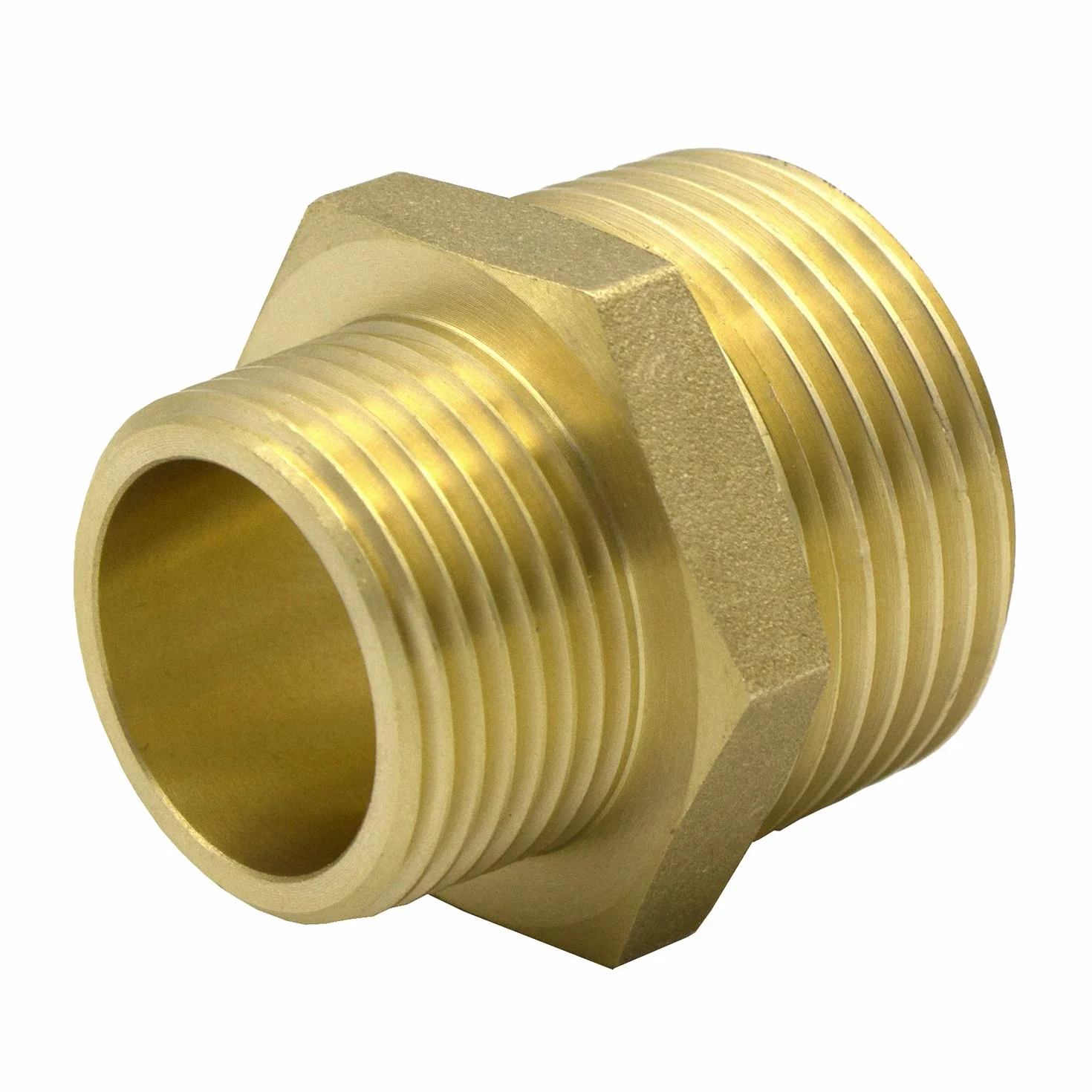 VARIOSAN Nipplo riduttore 1" x 3/4" AG/AG, ottone, acqua potabile