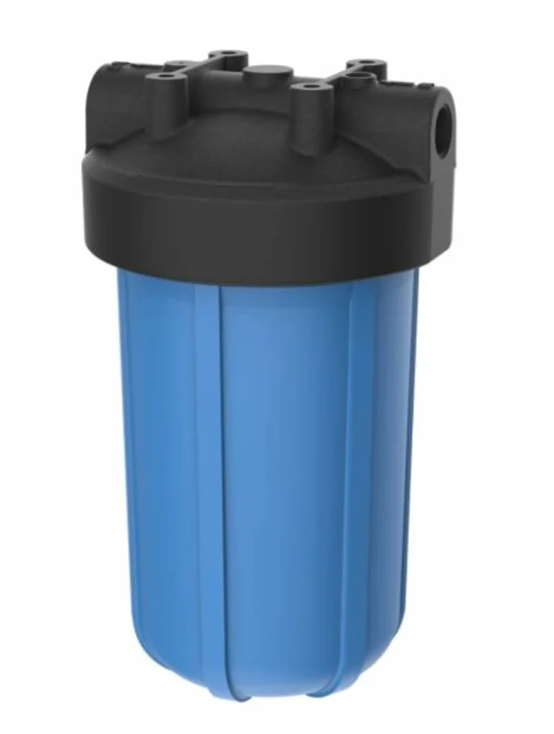 Pentair Pentek 150470 - Alloggiamento filtro Big Blue, 3/4" NPT #10, alloggiamento per filtro dell'acqua per tutta la casa, resistente, con tappo in polipropilene ad alto flusso (HFPP), 25,4 cm,