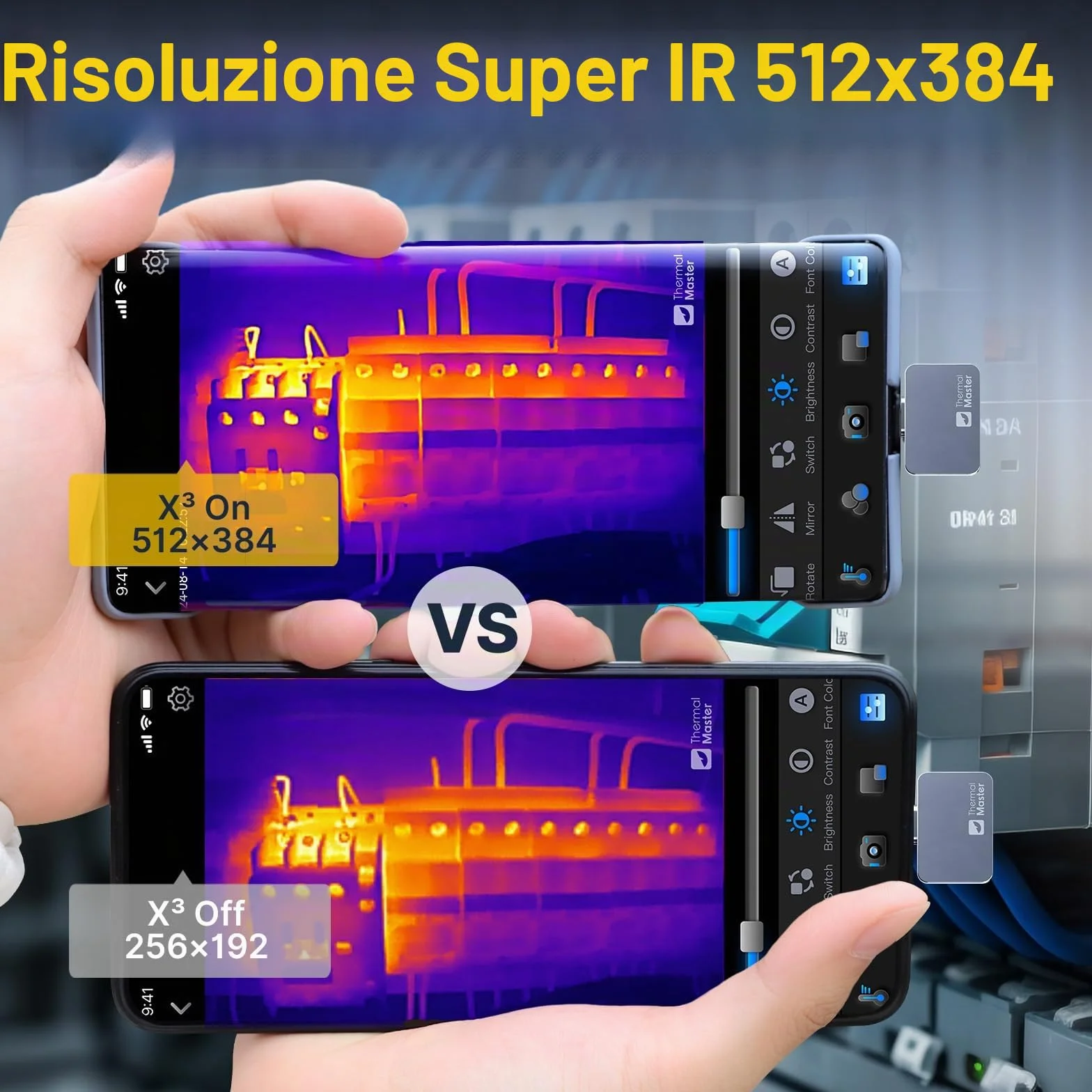 Thermal Master P2 Pro Telecamera Termica Android Telecamera a Infrarossi con Obiettivo Macro, 256x192, Risoluzione Super IR 512x384, 15x Zoom più piccola da 9 g