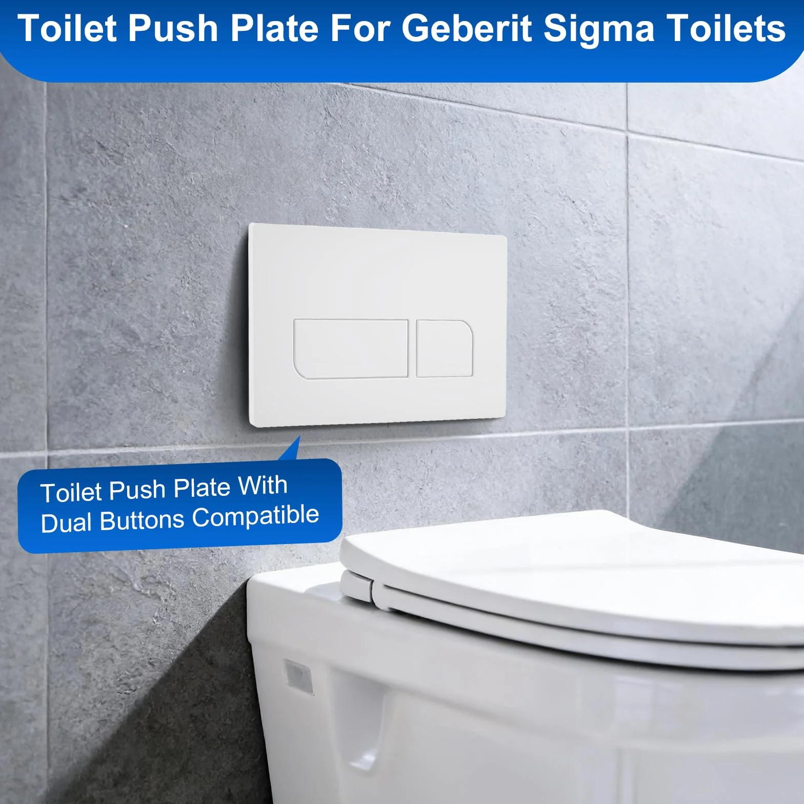 Geberit Sigma Piastra di Comando per WC, Ricambio 115.770.11.5, 246×164 mm