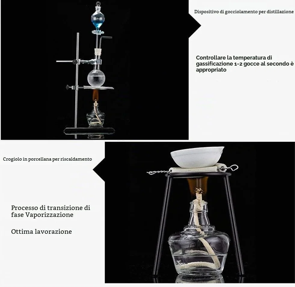Scatola Per Esperimenti Di Chimica Delle Scuole Medie E Superiori, Attrezzatura Per Esperimenti Kit Di Vetreria Per Laboratorio Di Chimica Unità Di Olio Essenziale Kit Di Vetro Per Laboratorio Strume