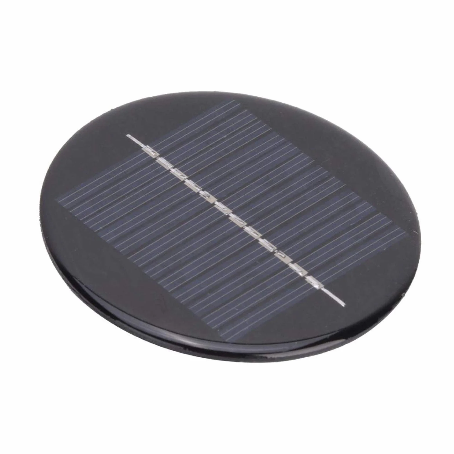 Modulo Pannello Solare Rotondo 6V 80mm 4 Pezzi, Ricambio per Luci da Giardino