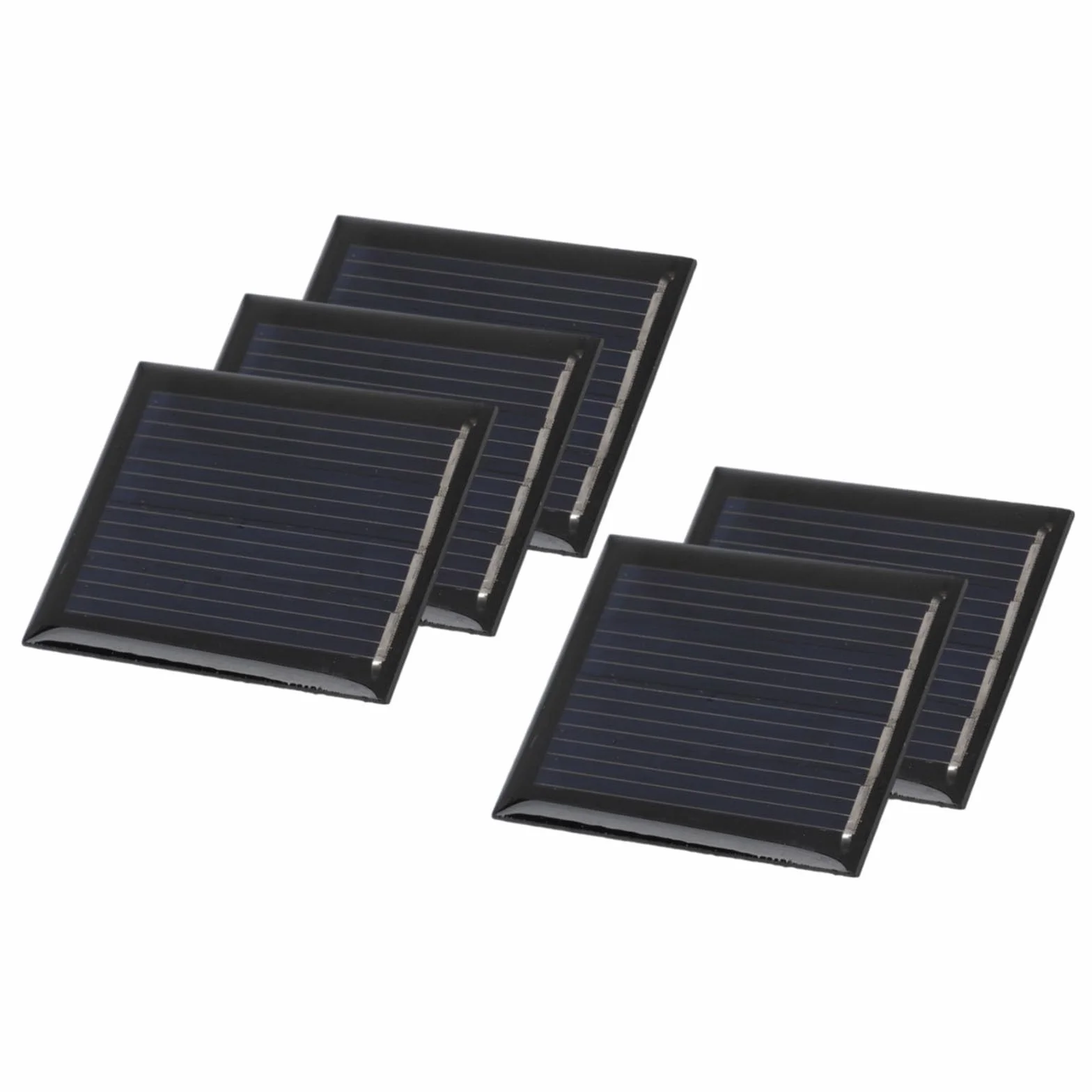 5 mini pannelli solari compatti da 2 V 55 mA per soluzioni di alimentazione portatili, per ricaricare telefoni e piccoli elettrodomestici
