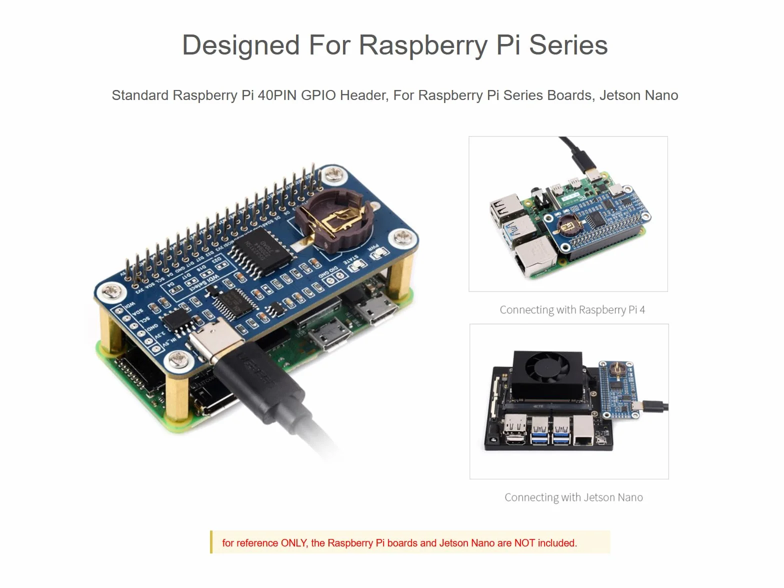 RTC WatchDog HAT per Raspberry Pi 4B/3B+/3B/2B/Zero W/Zero WH/Zero 2W/Jetson Nano, chip RTC ad alta precisione DS3231SN integrato, orologio in tempo reale, watchdog, monitoraggio reset automatico,