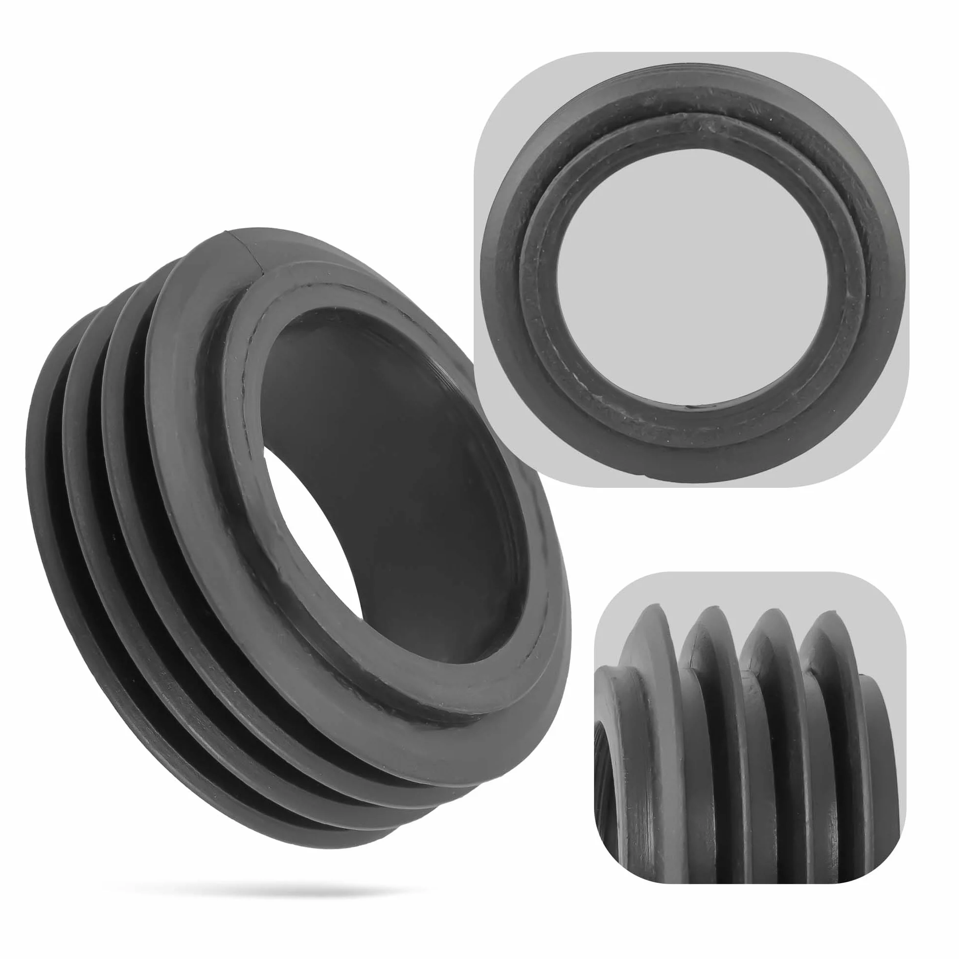 Riduttore in Gomma a Filo Interno 40 x 50 mm - Guarnizione di Collegamento per WC e Tubi di Scarico