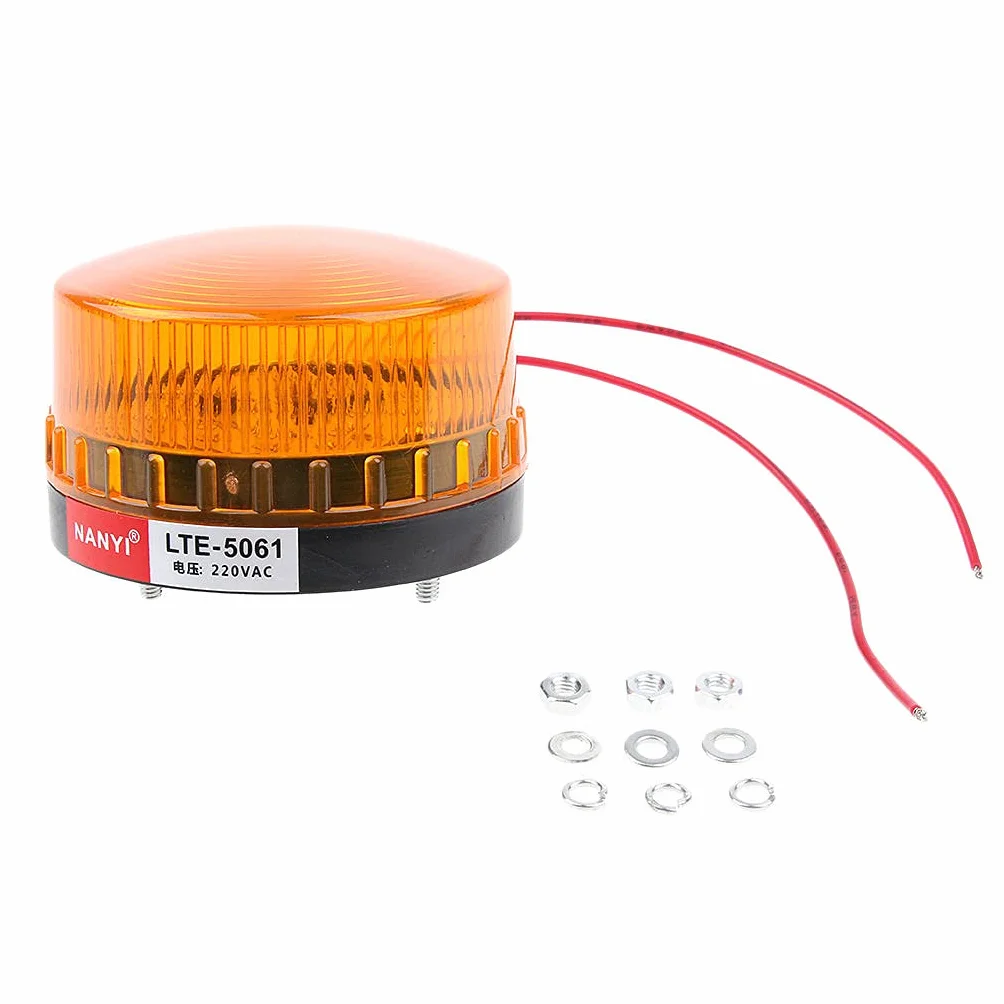 2 Pezzi Spia Luminosa Emergenza Faro LED Stroboscopico Lampeggiante 220V